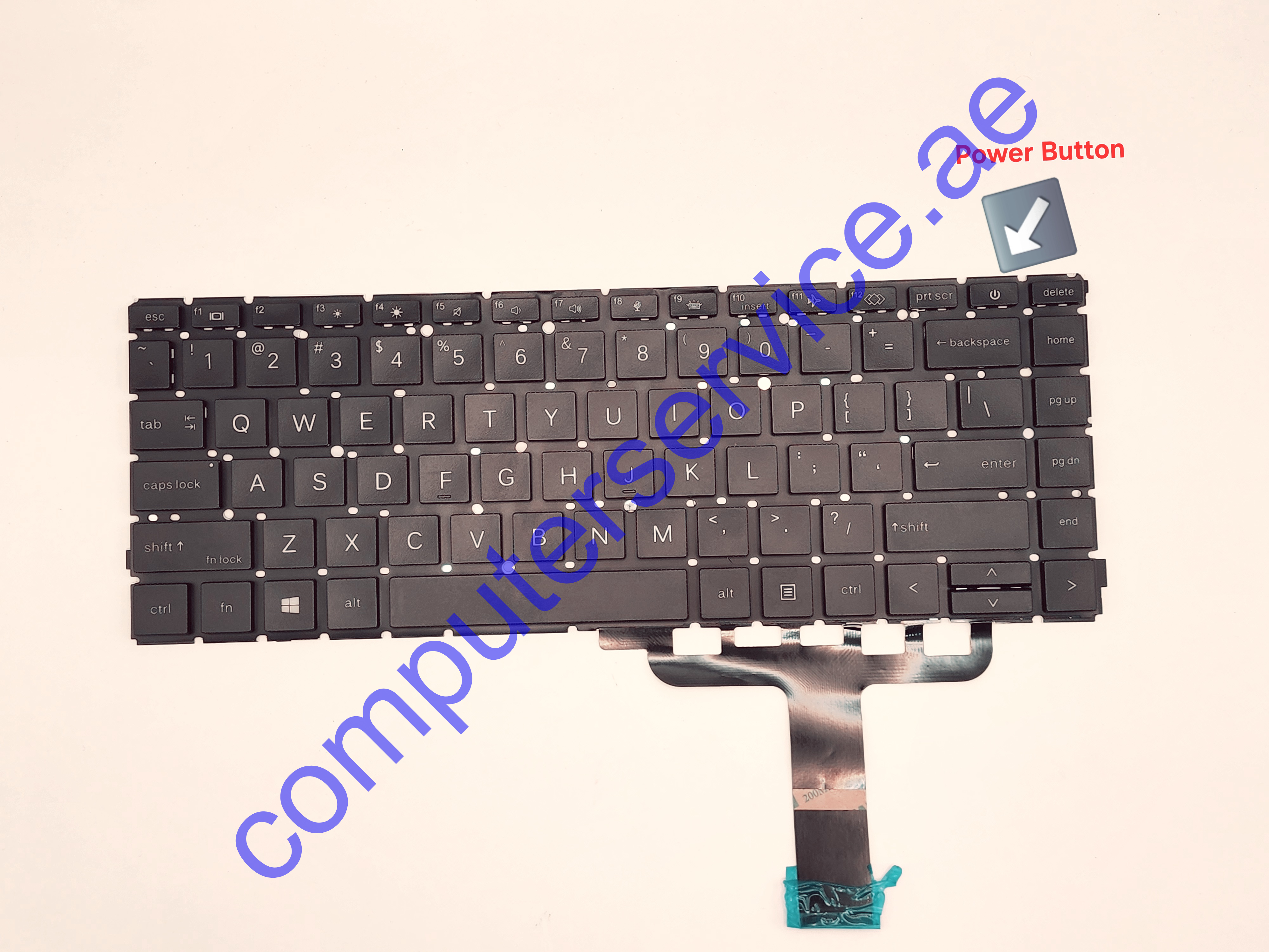 HP ProBook 440 G8 445 G8 ZBook Create G7 Keyboard No Frame with Backlight P/N HSN-Q27C HSN-Q31C( With Power Button )