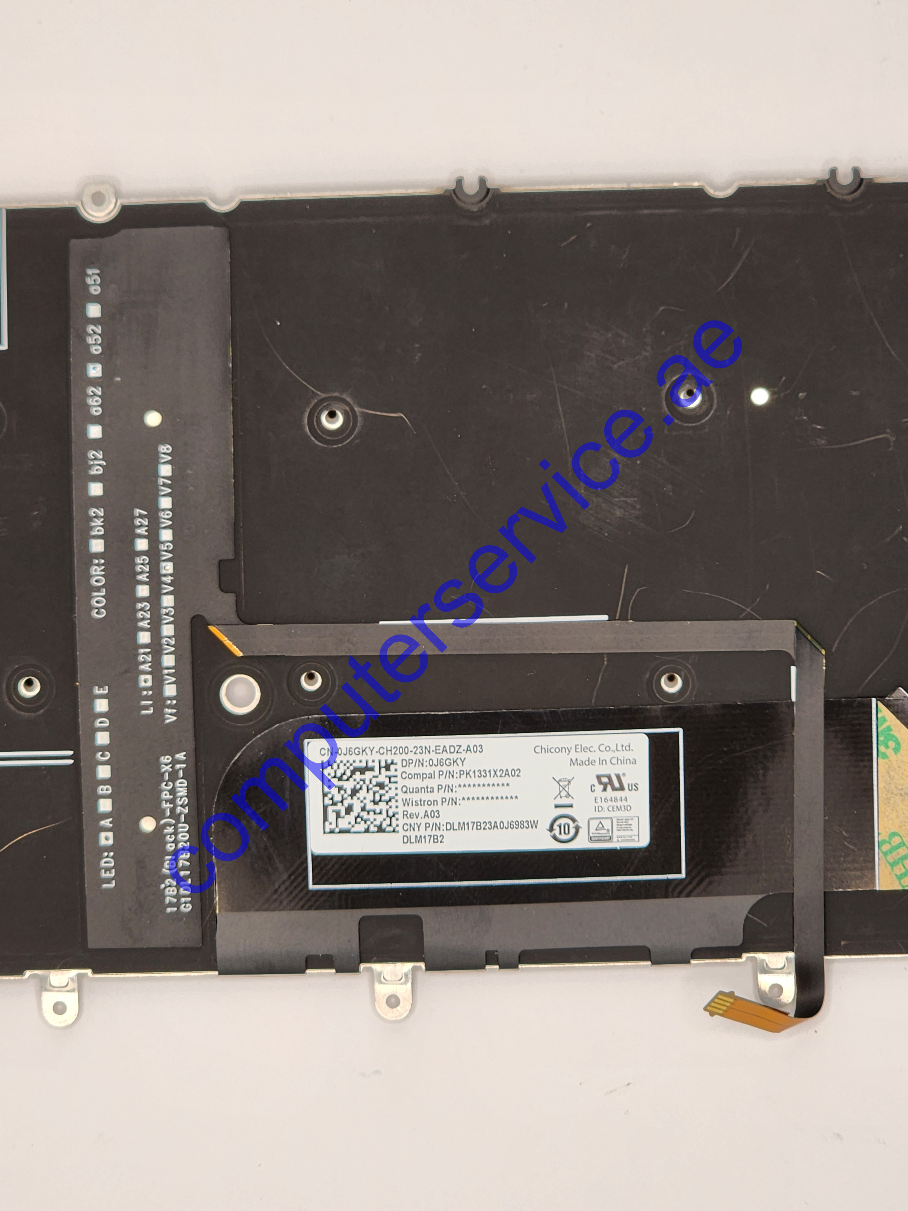 Dell XPS 13 9380 9370 9305 7390 Laptop Keyboard with Backlit US Layout, Black