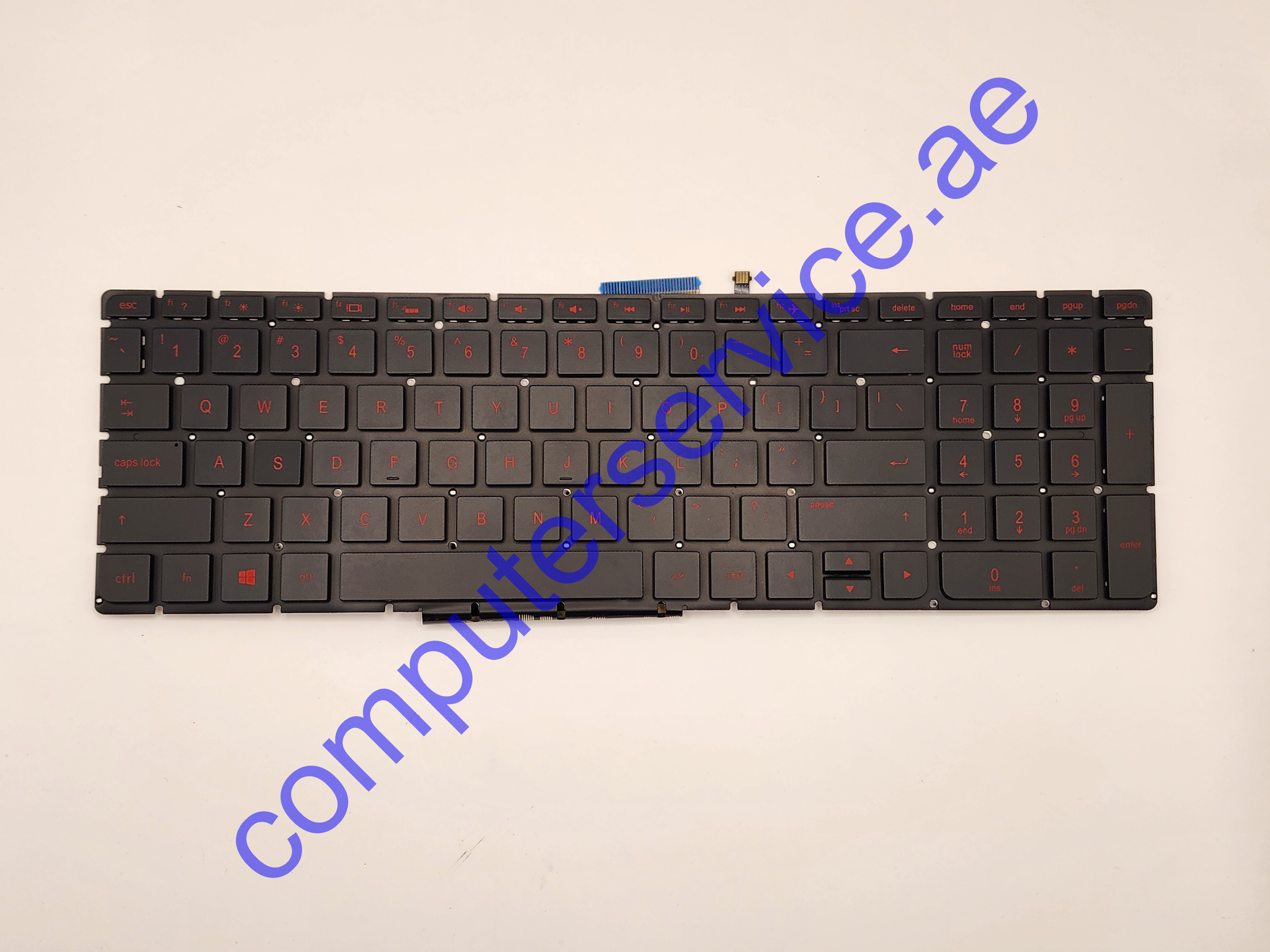 Keyboard For HP Omen 17t-w000 17t-w100 17t-w200 7-w121nd 17-w210nd 17-w241nd 17-w260nd 17-w Red Backlight No Frame