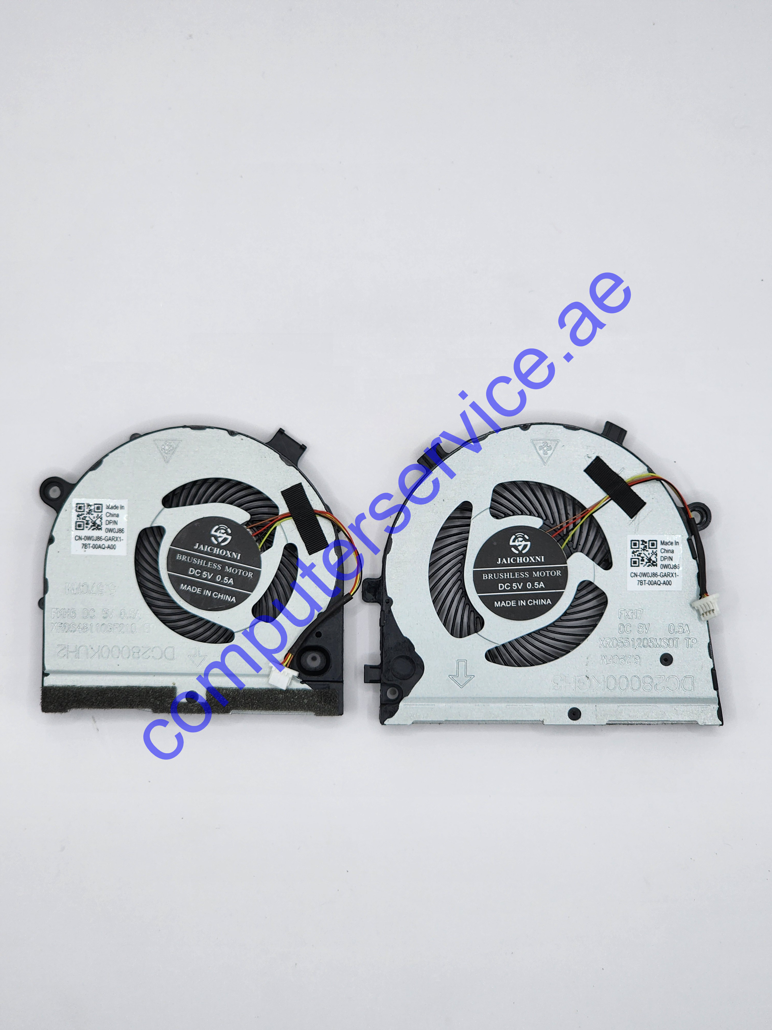CPU + GPU Cooling Fans Suitable for Dell Inspiron G3 G3-3578 G3-3579 G3-3779 G5-5587 P/N: 0GWMFV + 0TJHF2 5V 0.5A 4 PIN (2PCS)