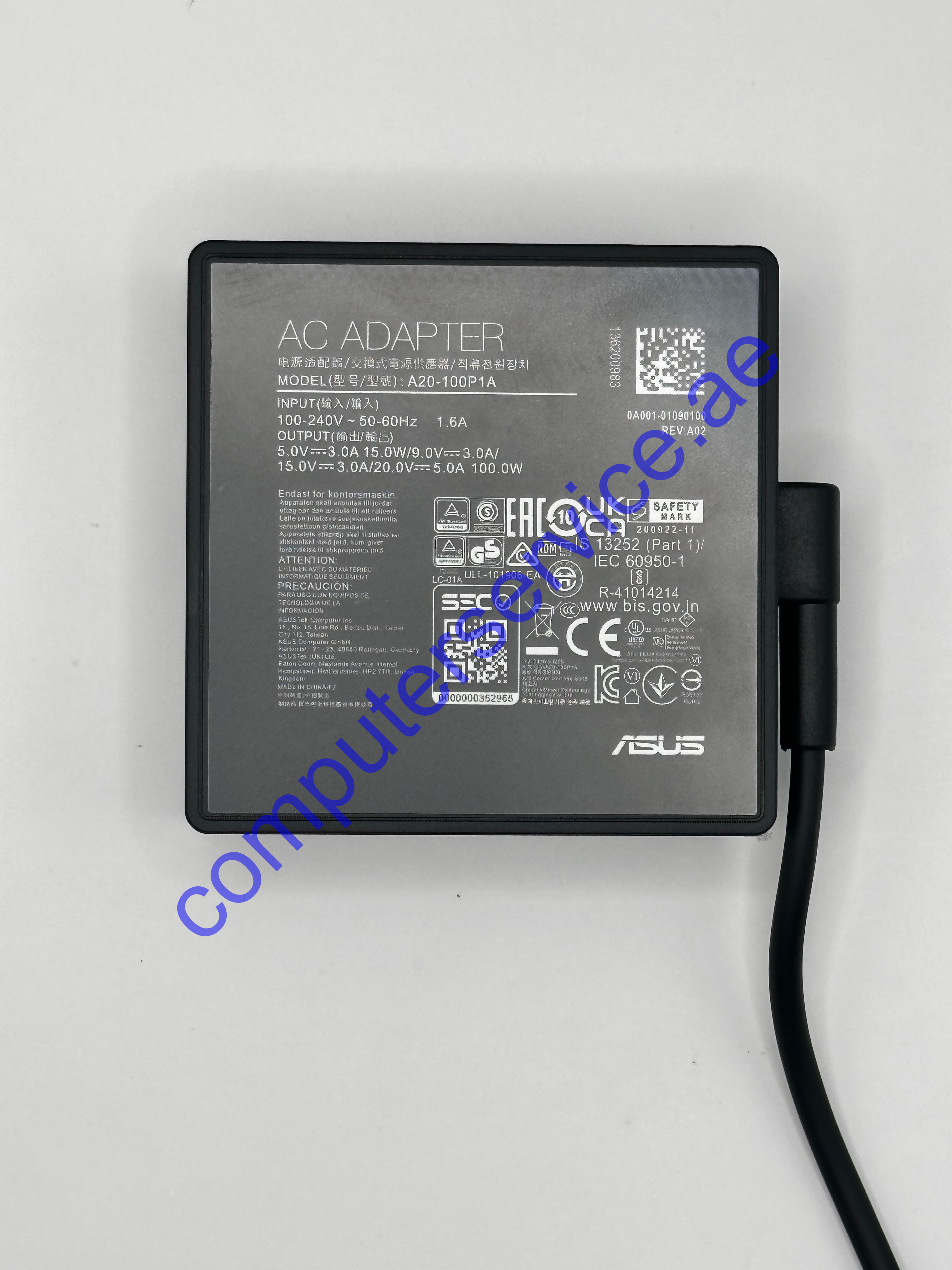 ASUS 20V 5A 100W Type-C USB-C Charger A20-100P1A AC Adapter Compatible for ASUS ROG Flow X13 Z13 GV301 GZ301 G533QM GA401QM GA503QM GX703HS ZenBook 14X 14 UX425QA UM5401QA UM425QA 