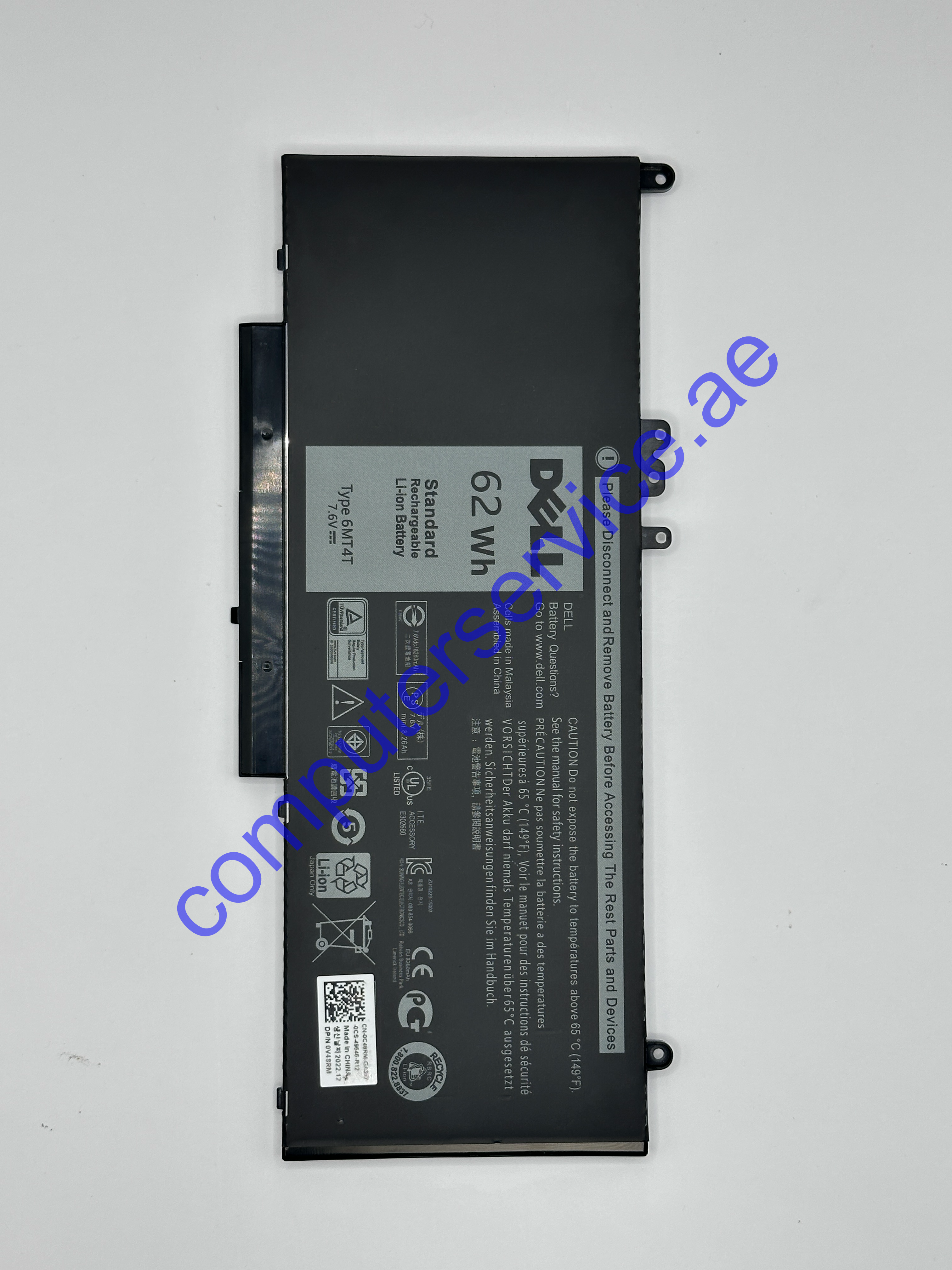 Original Battery For Dell Latitude E5470 / E5570 /E5270 Precision 3510 4-cell 62Wh 7.6V Part Number Is 6MT4T