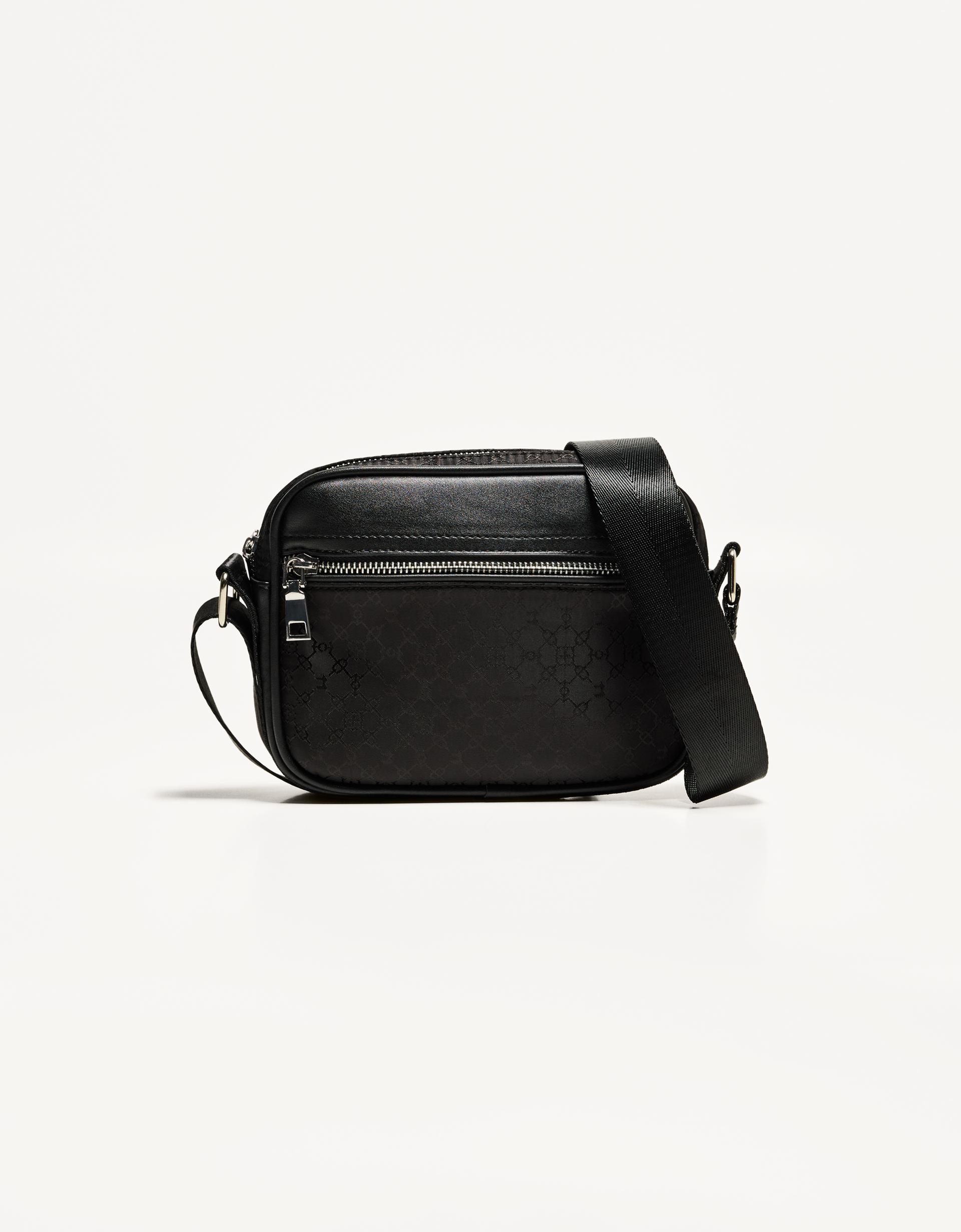 Printed technical crossbody bag 