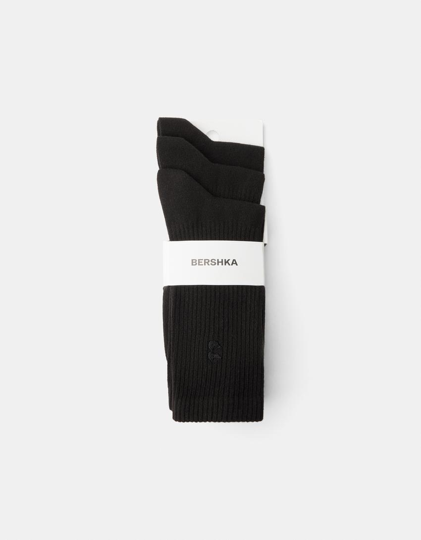  3-pack of embroidered socks 