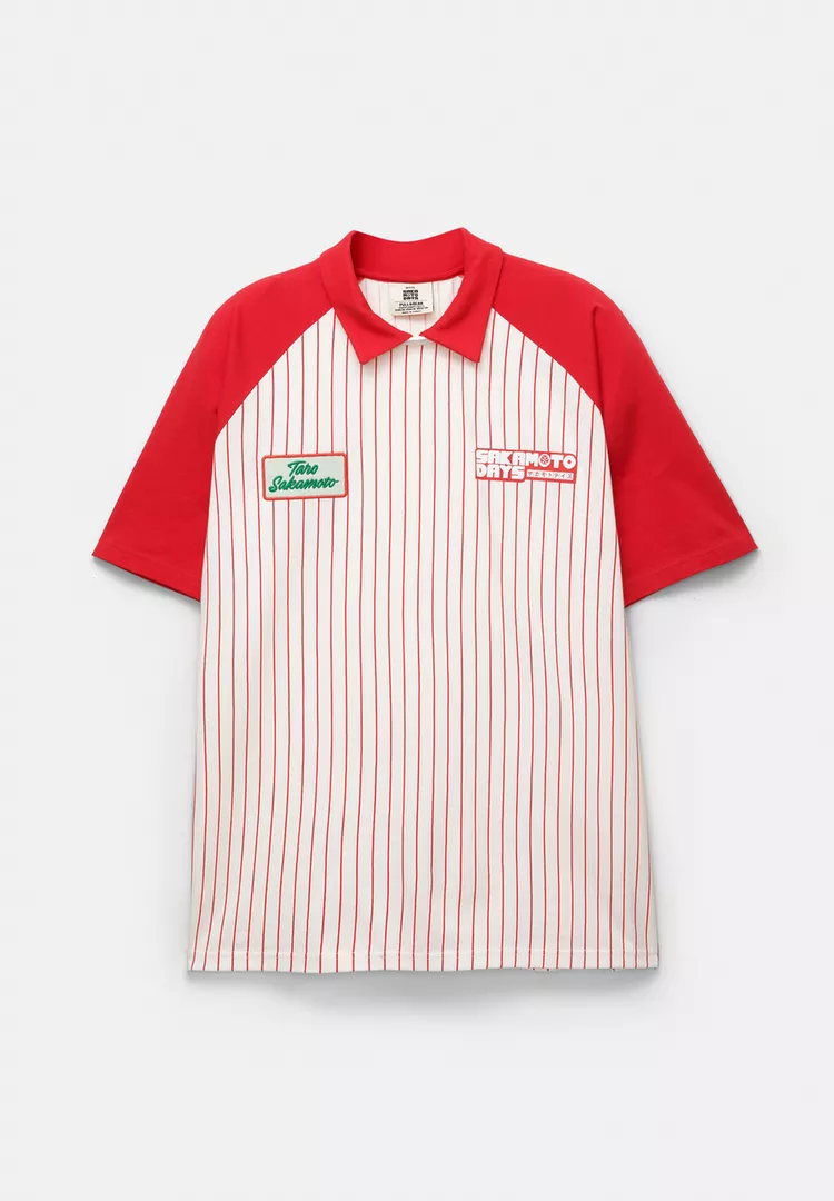 Striped short sleeve Sakamoto polo shirt