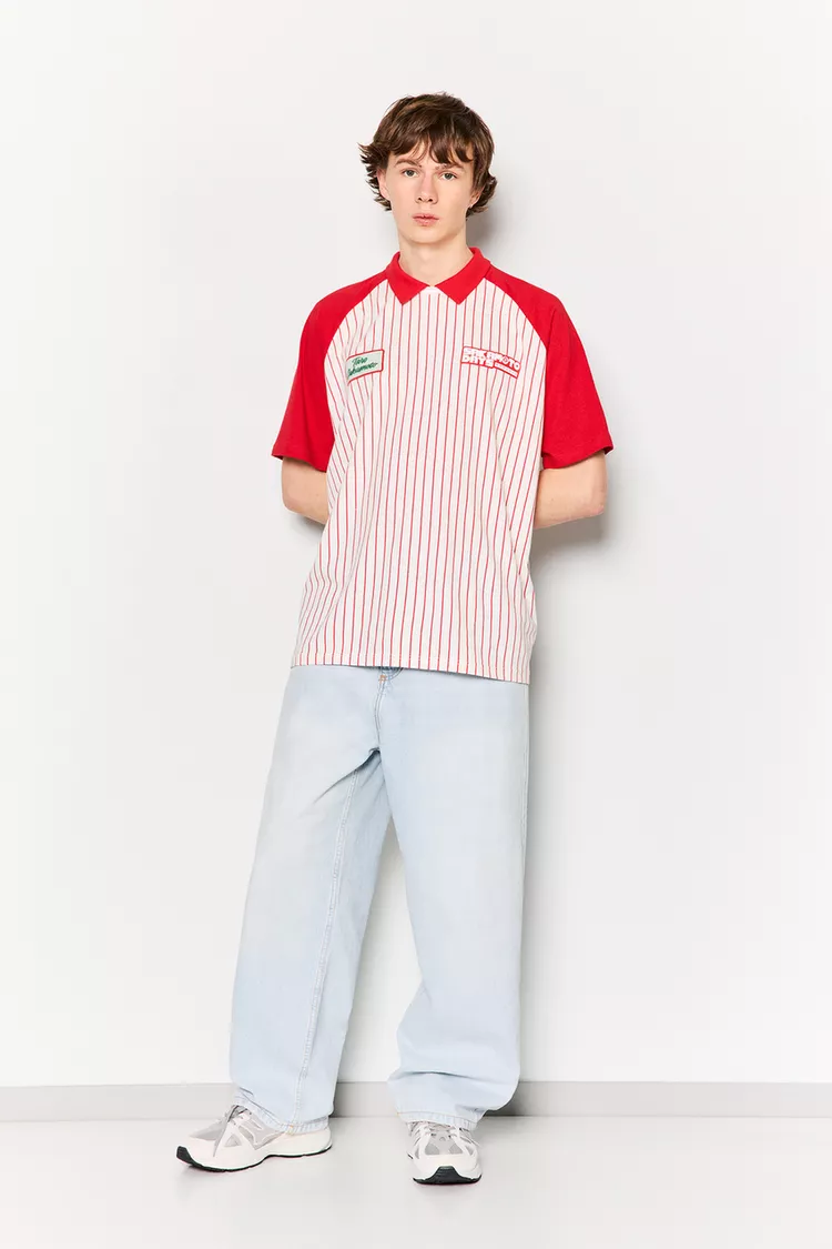  Striped short sleeve Sakamoto polo shirt 