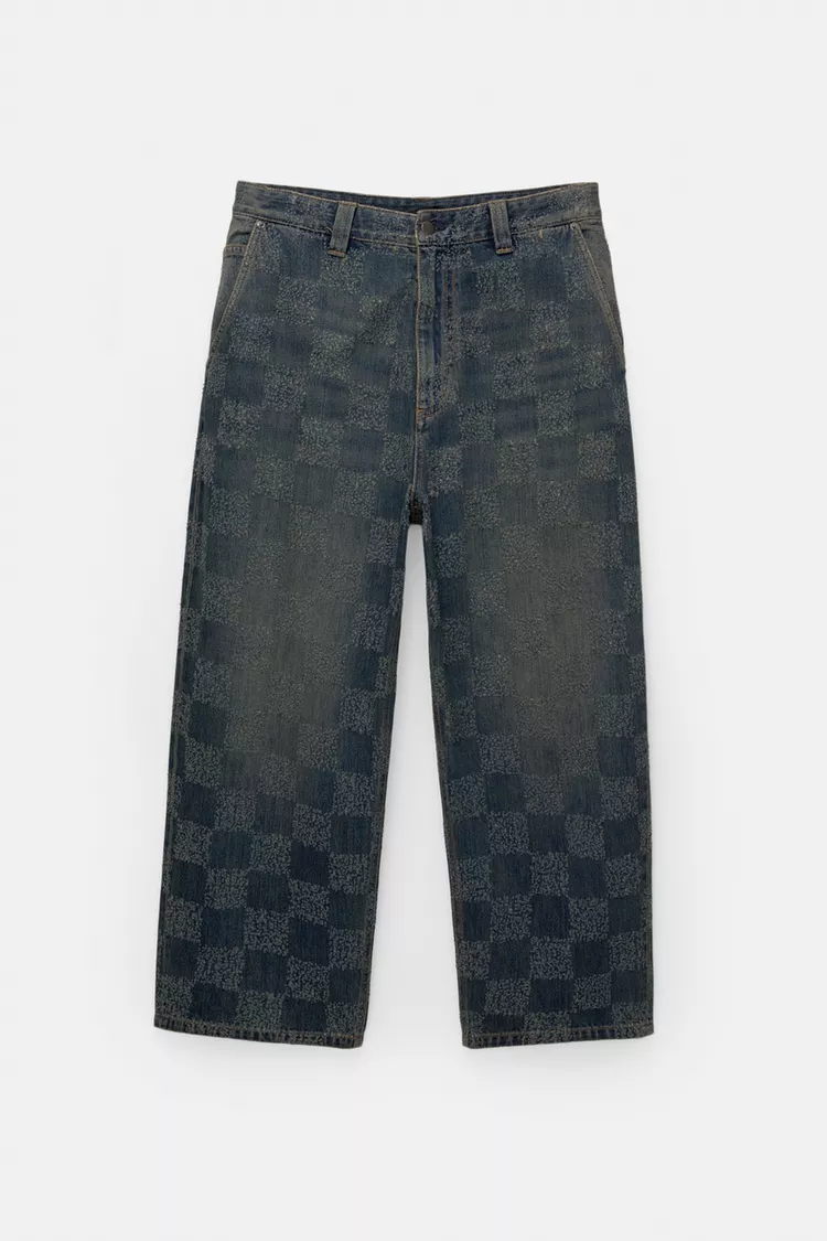  Check skater jeans 