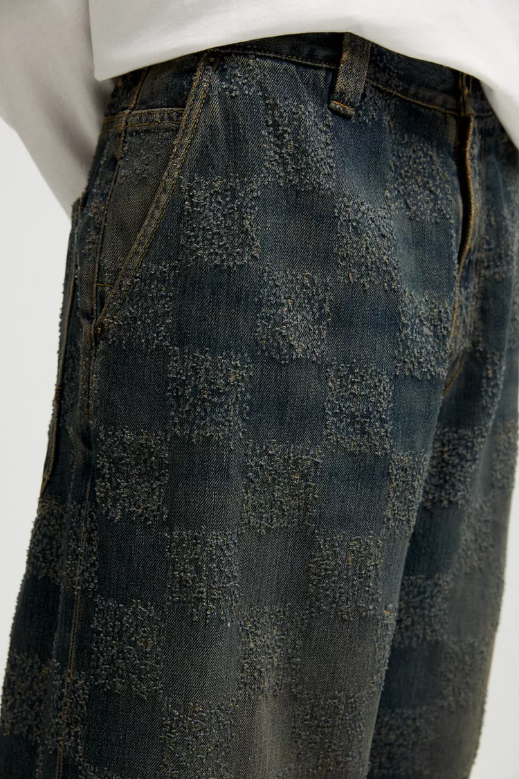  Check skater jeans 