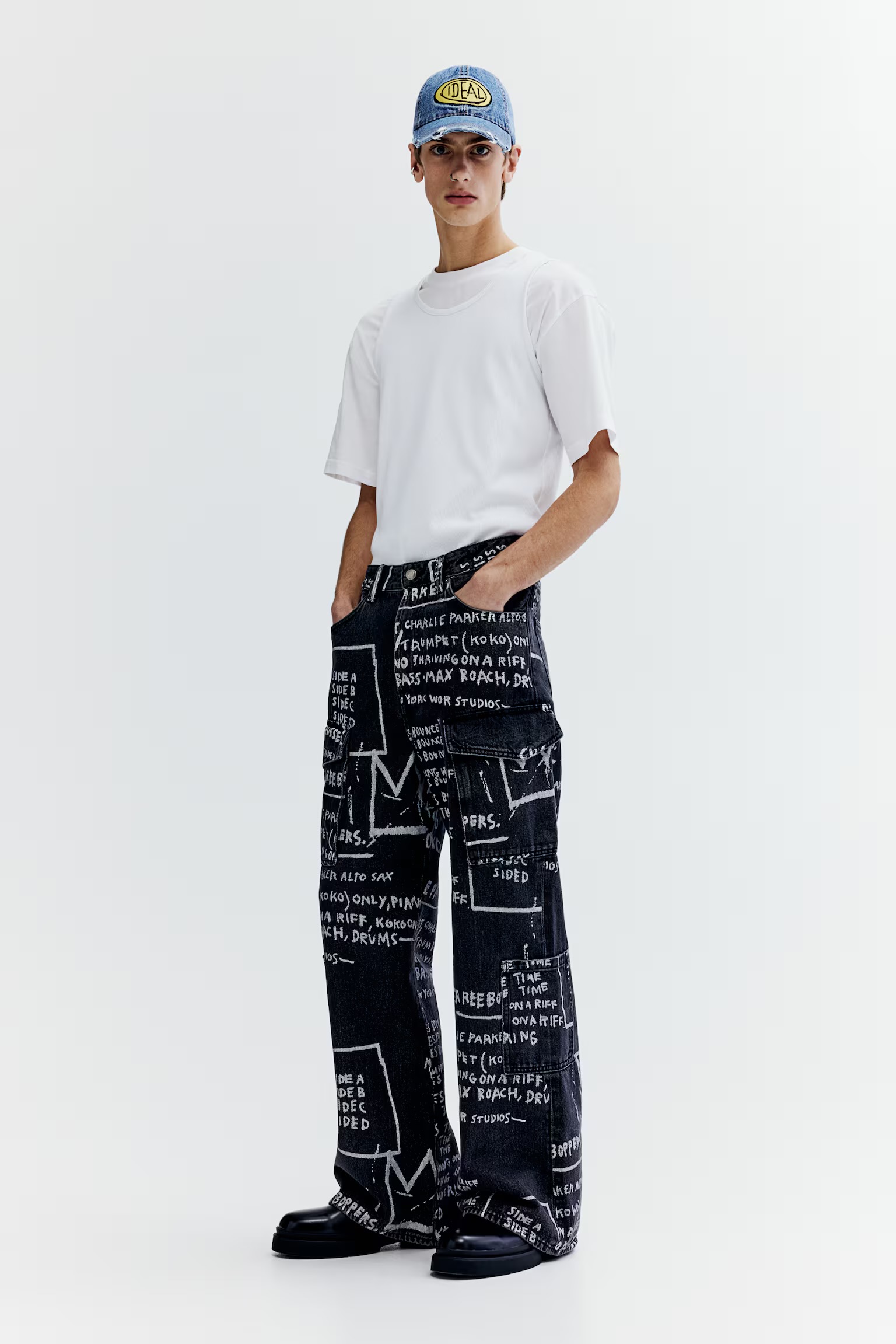 Bootcut Loose Cargo Jeans