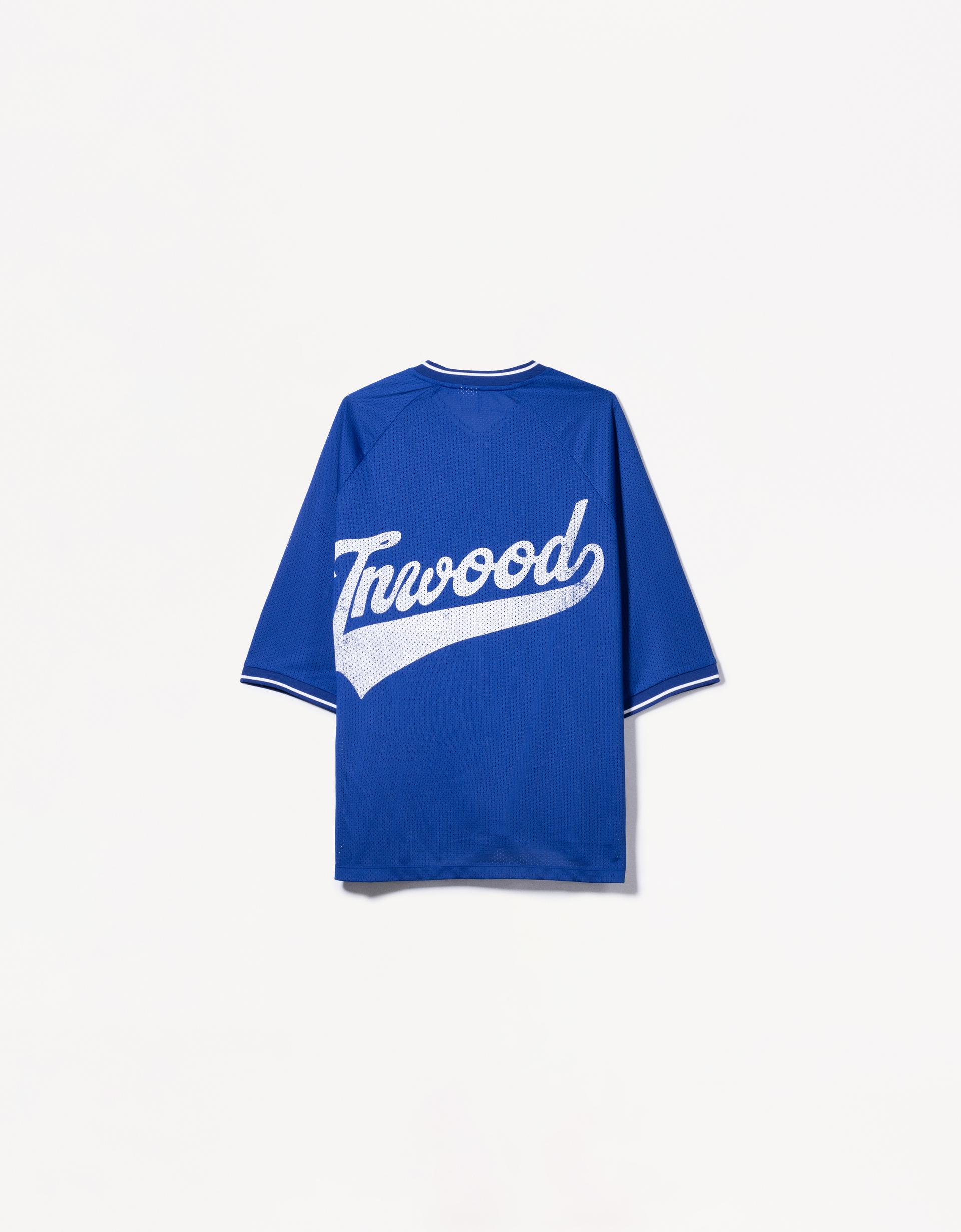  Short sleeve mesh sports print T-shirt 