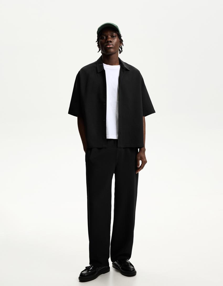  Short sleeve boxy tailored fit shirt 