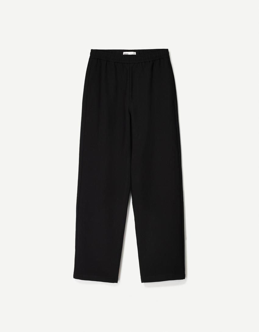  Straight-leg tailored fit jogger trousers 