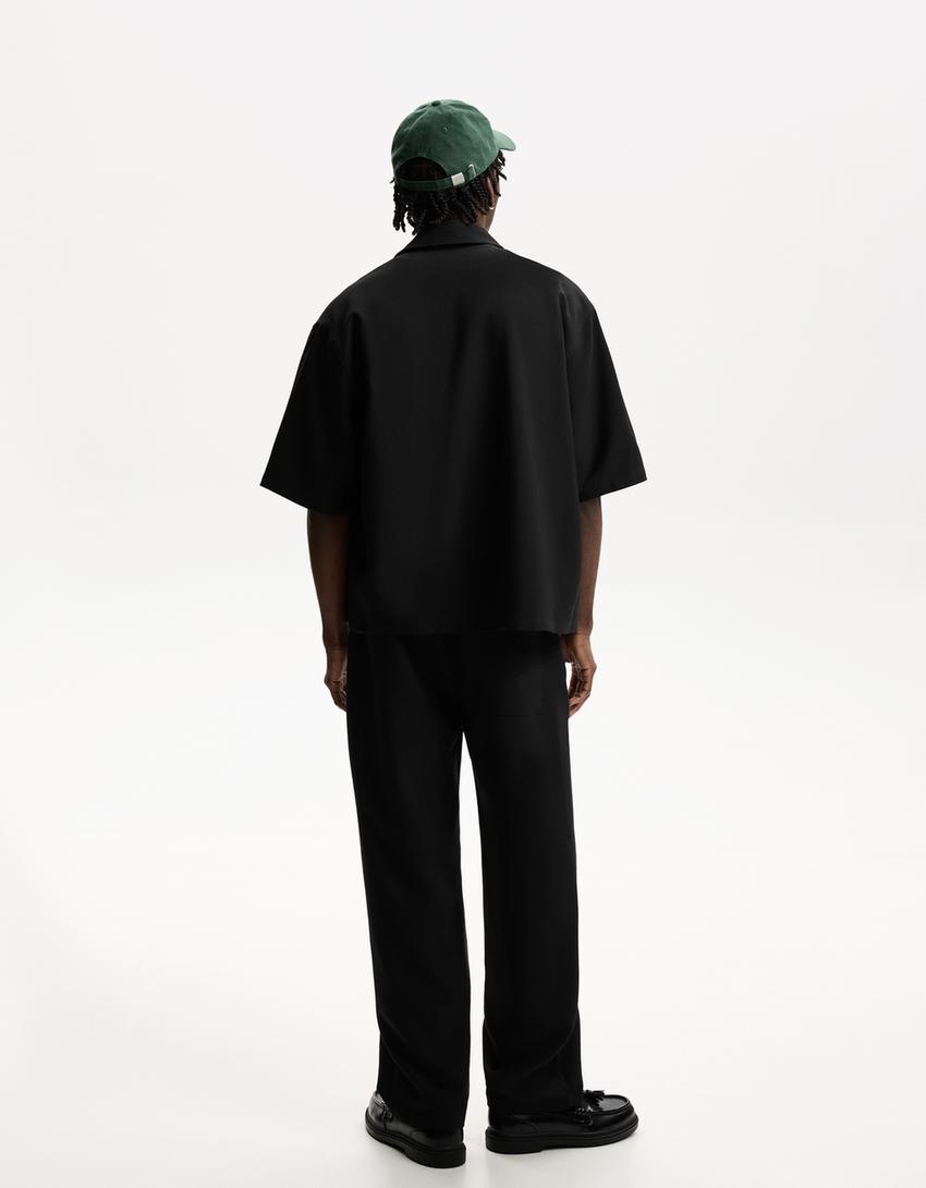  Straight-leg tailored fit jogger trousers 