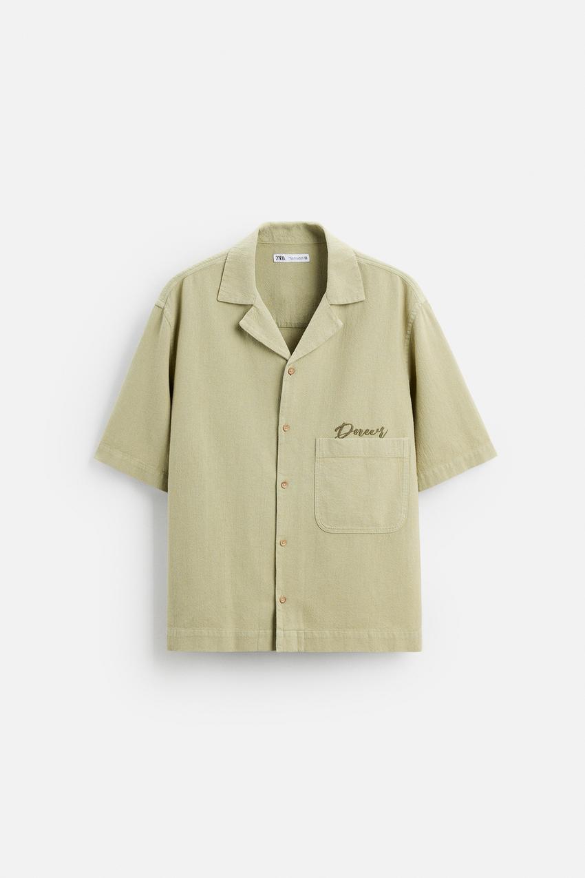 STRUCTURED EMBROIDERED SHIRT