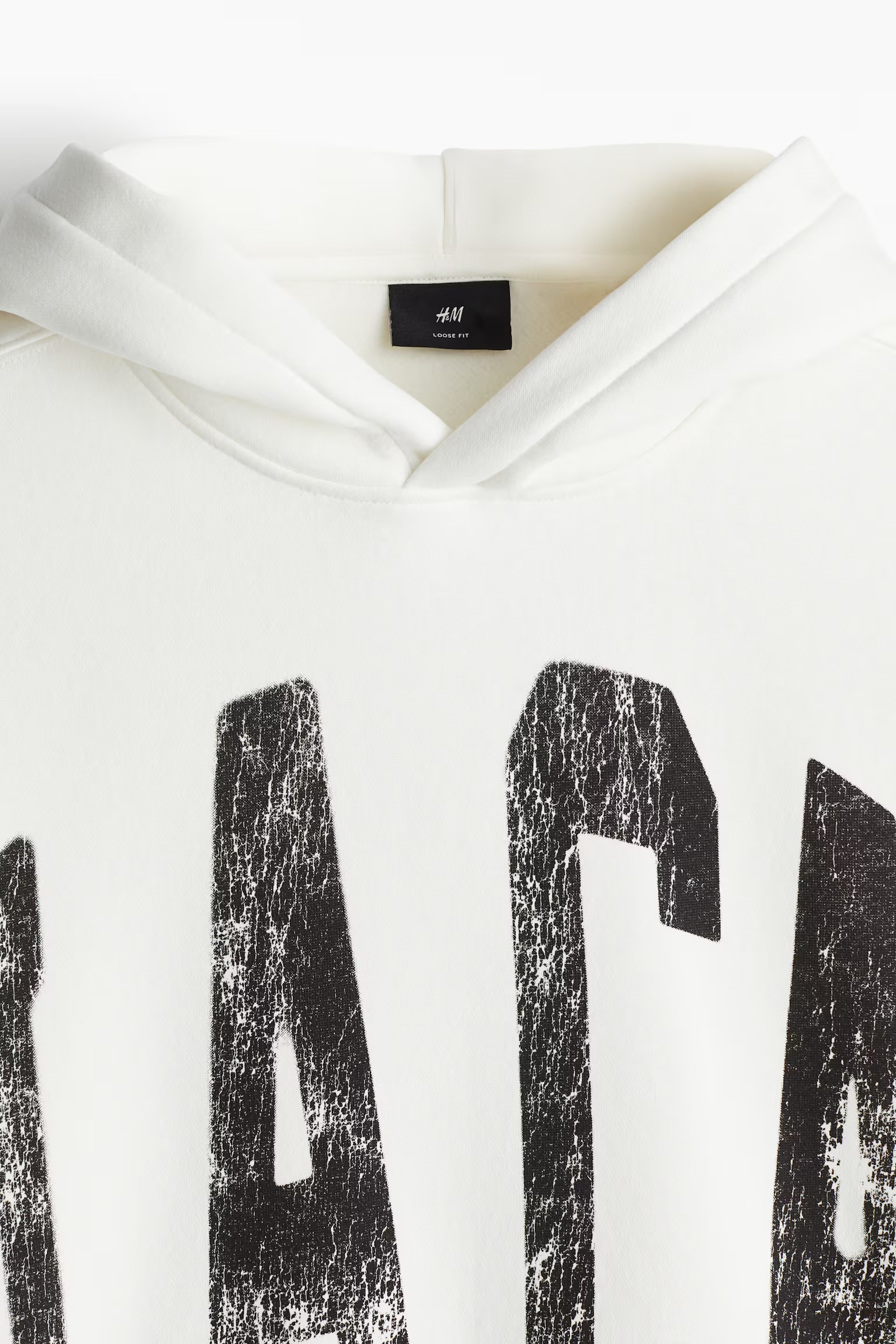 Loose Fit Printed Hoodie