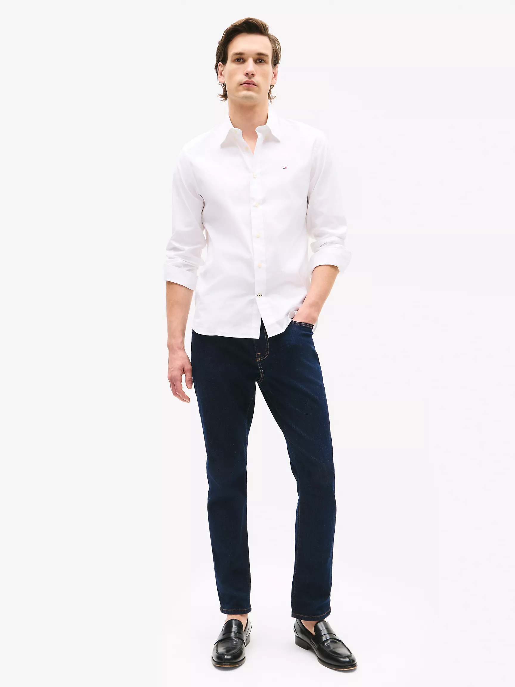  Regular Fit Stretch Poplin Shirt