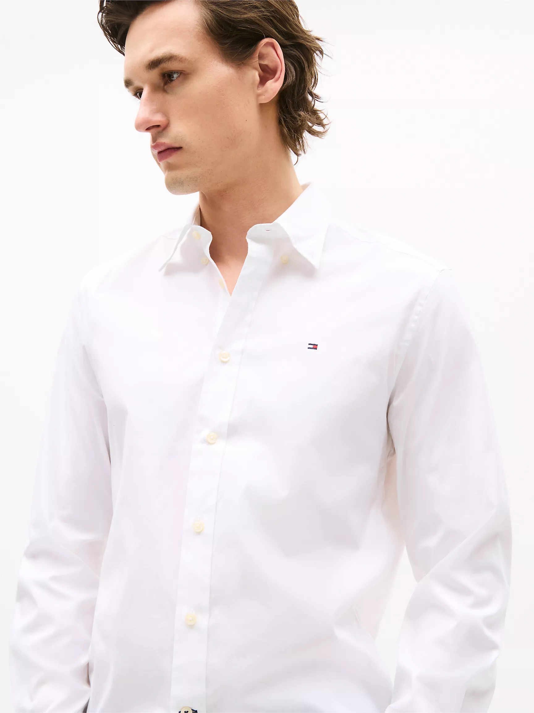  Regular Fit Stretch Poplin Shirt
