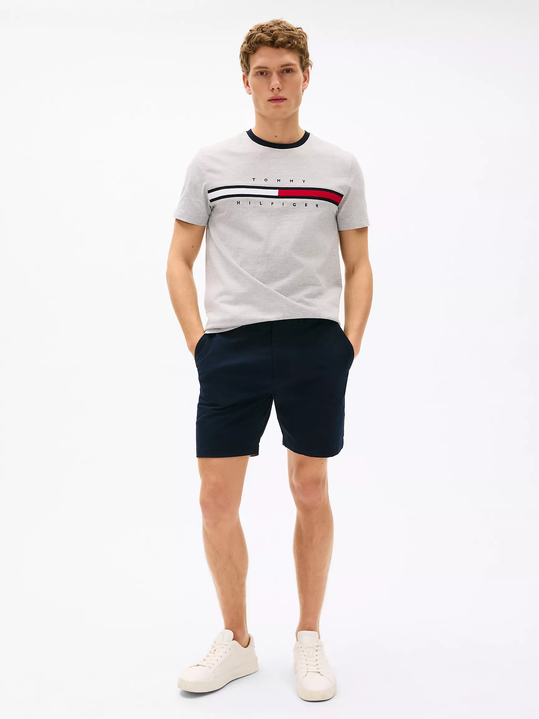 Embroidered Flag Logo T-Shirt
