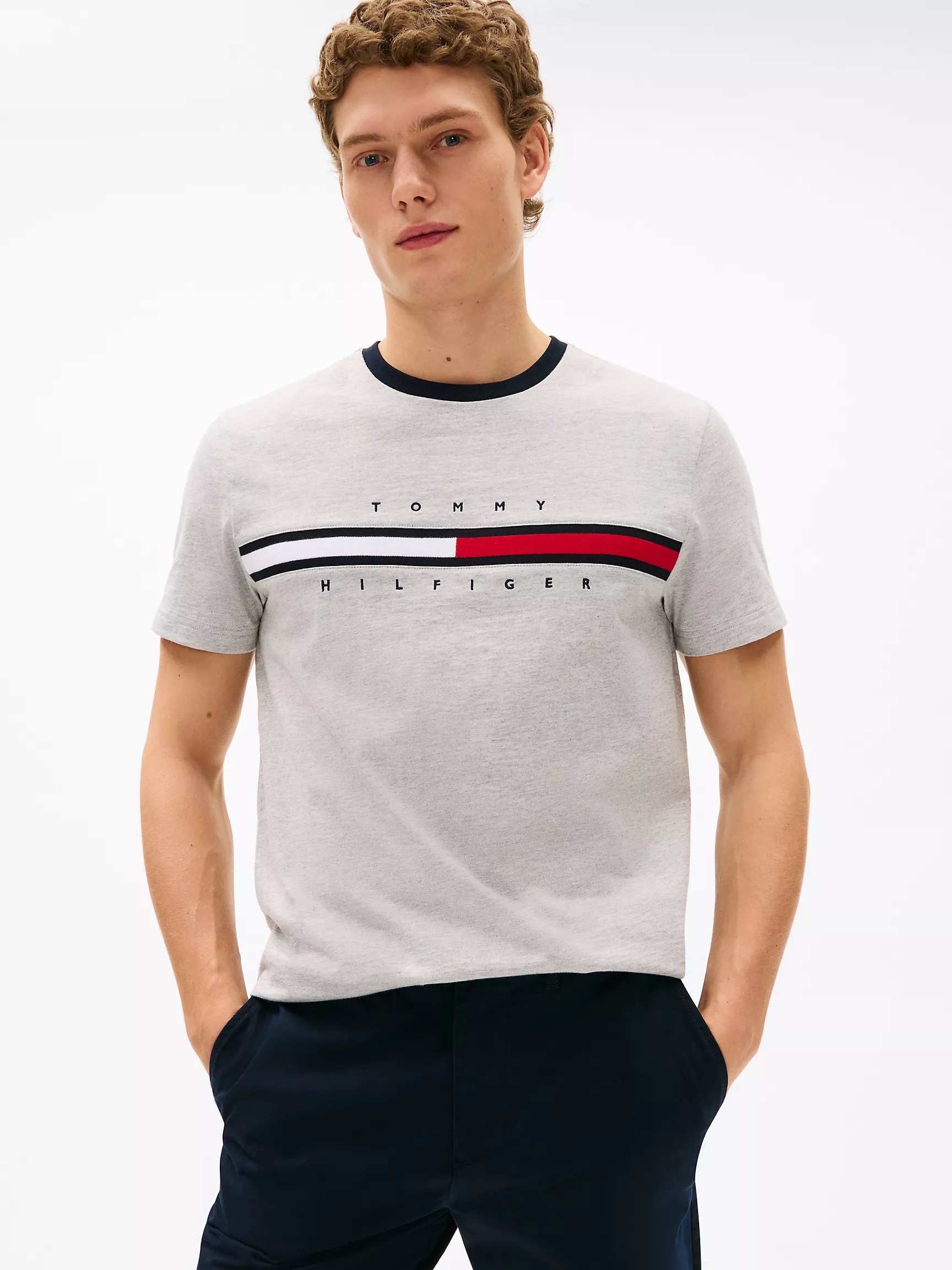  Embroidered Flag Logo T-Shirt