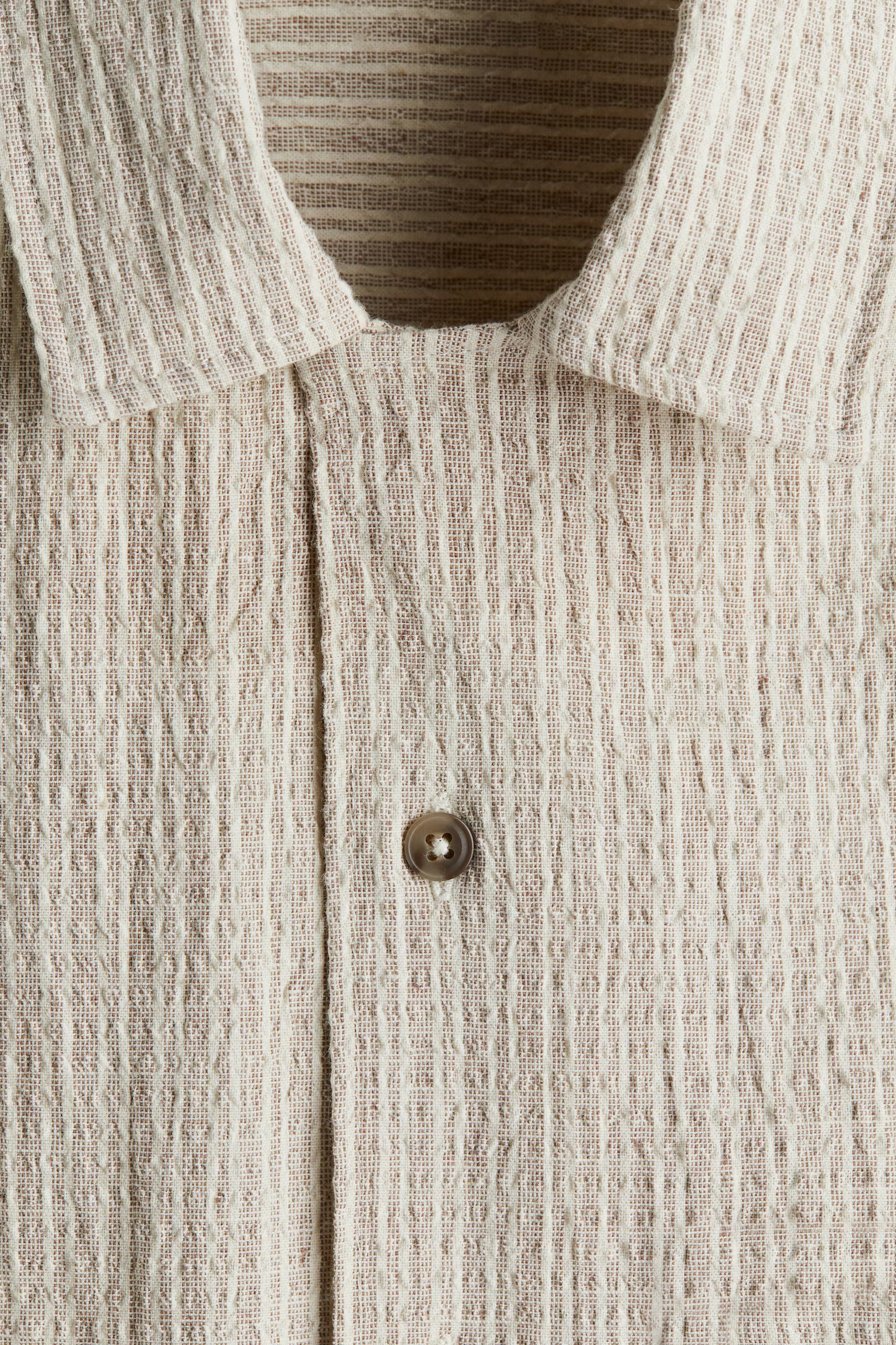 Regular Fit Linen-blend resort shirt