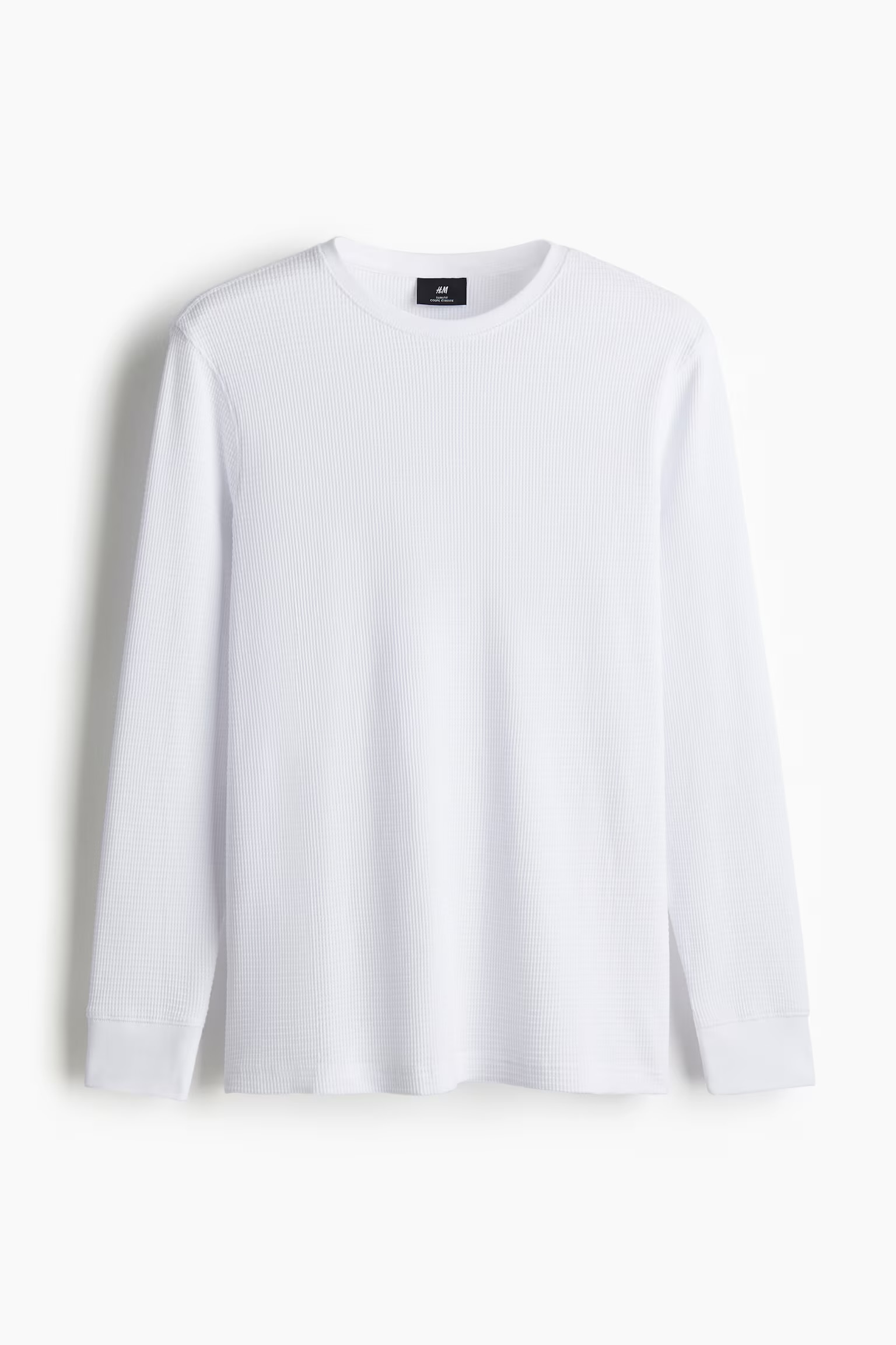 Slim Fit Waffled jersey top