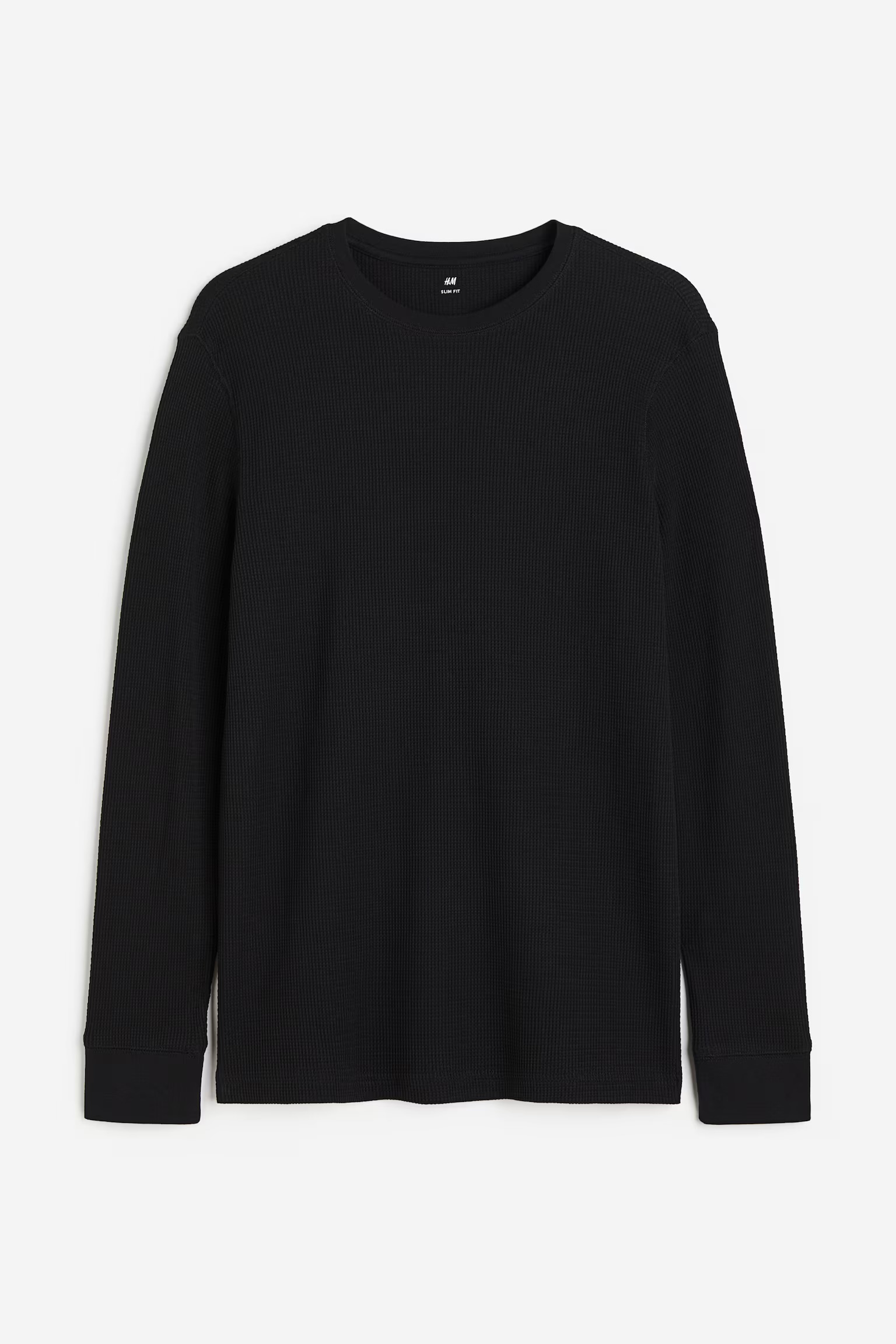 Slim Fit Waffled jersey top