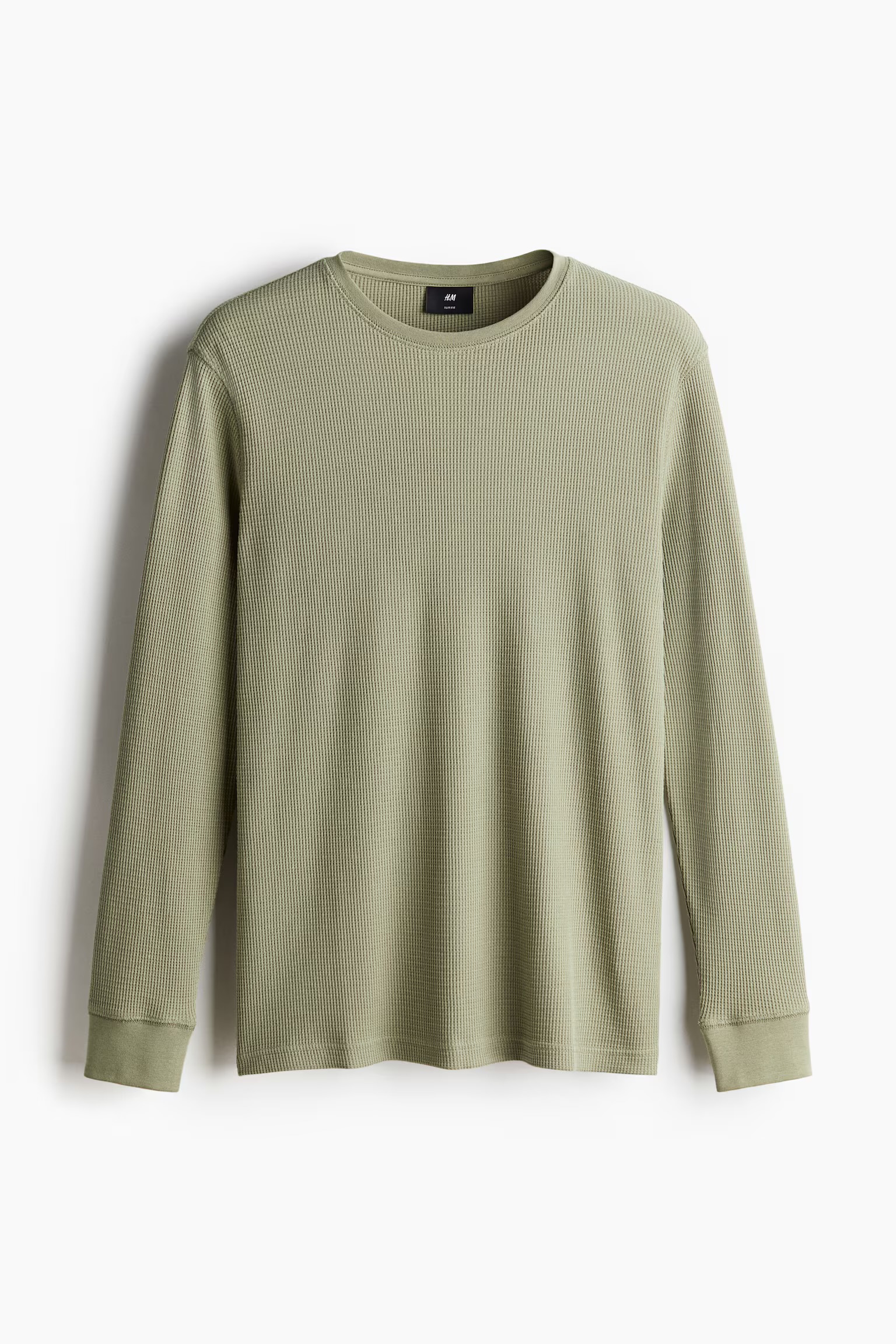 Slim Fit Waffled jersey top