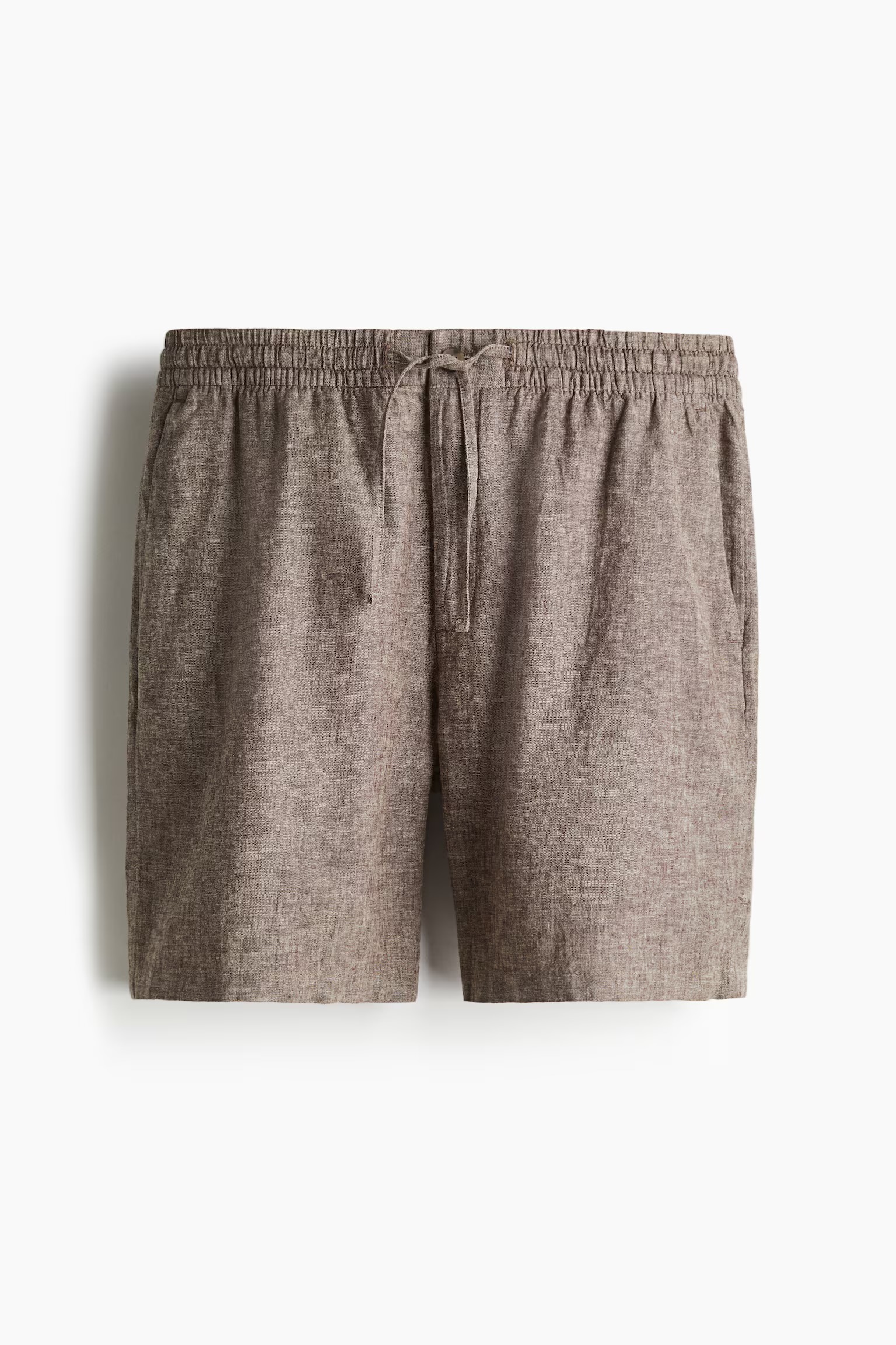 Regular Fit Linen-Blend Shorts