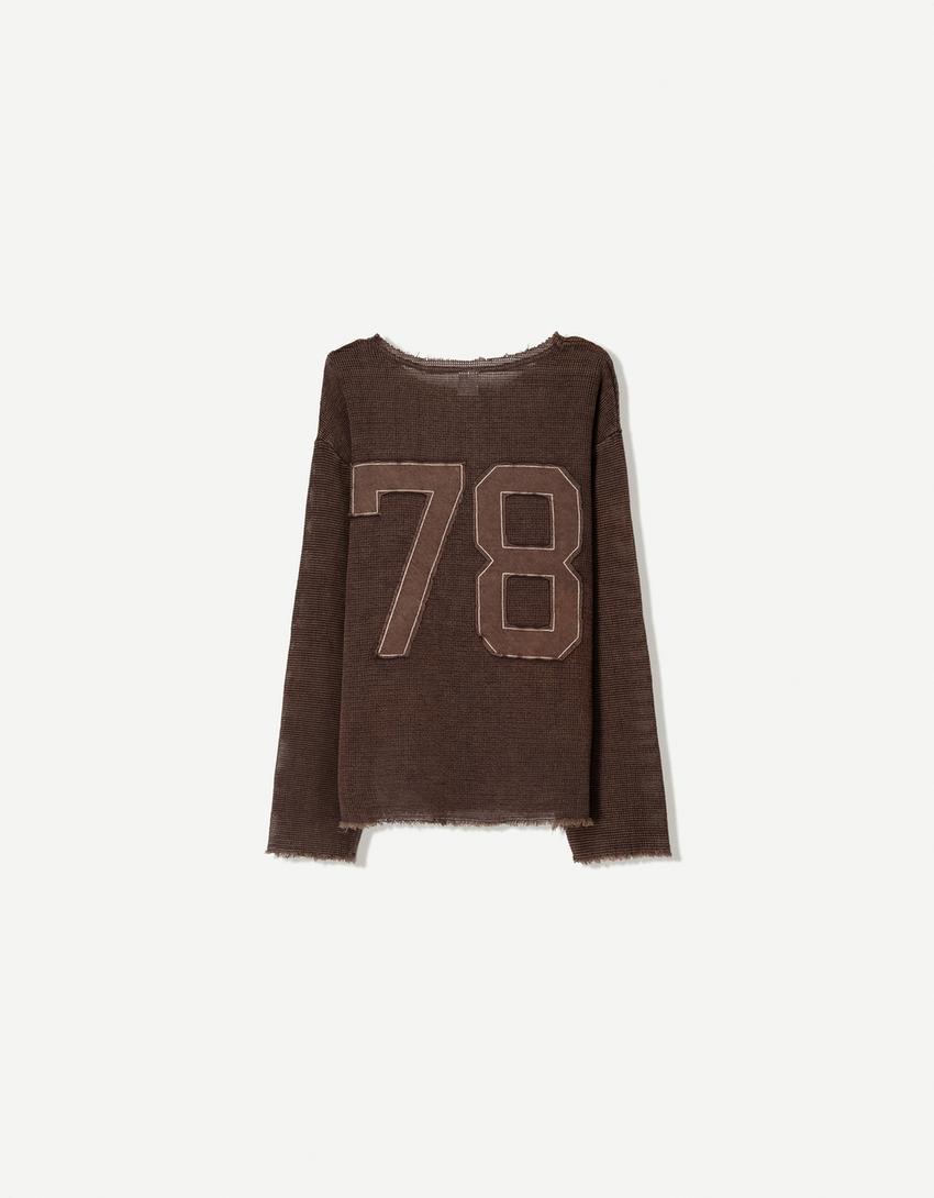 Long sleeve mesh T-shirt 