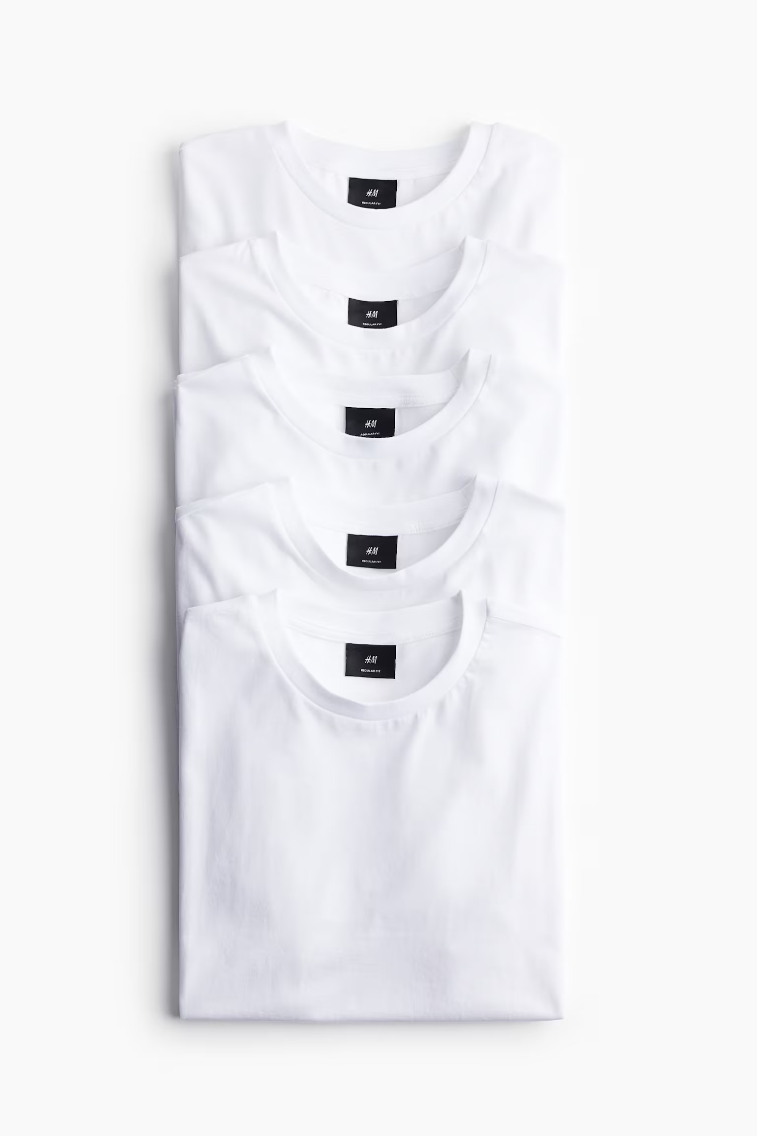 5 Pcs Regular Fit T-shirt