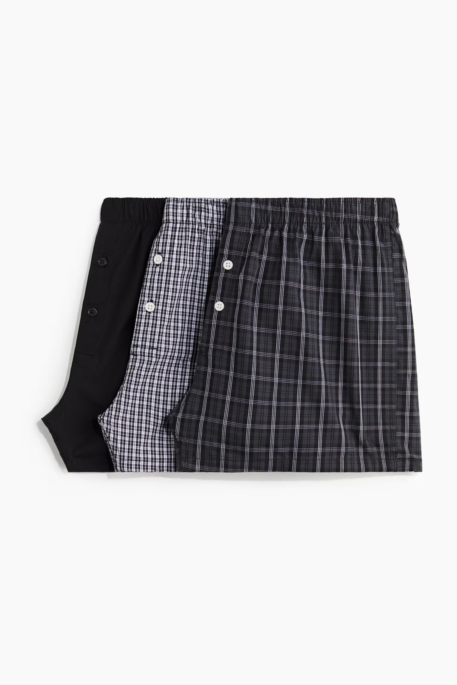 3 Piece Cotton Woven Boxer Shorts