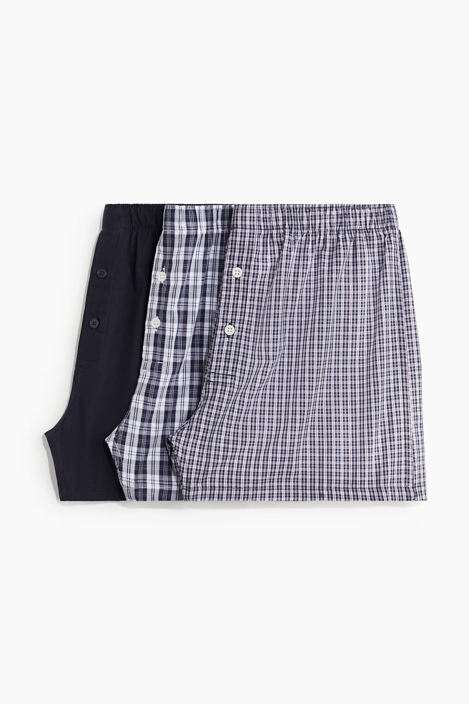 3 Piece Cotton Woven Boxer Shorts
