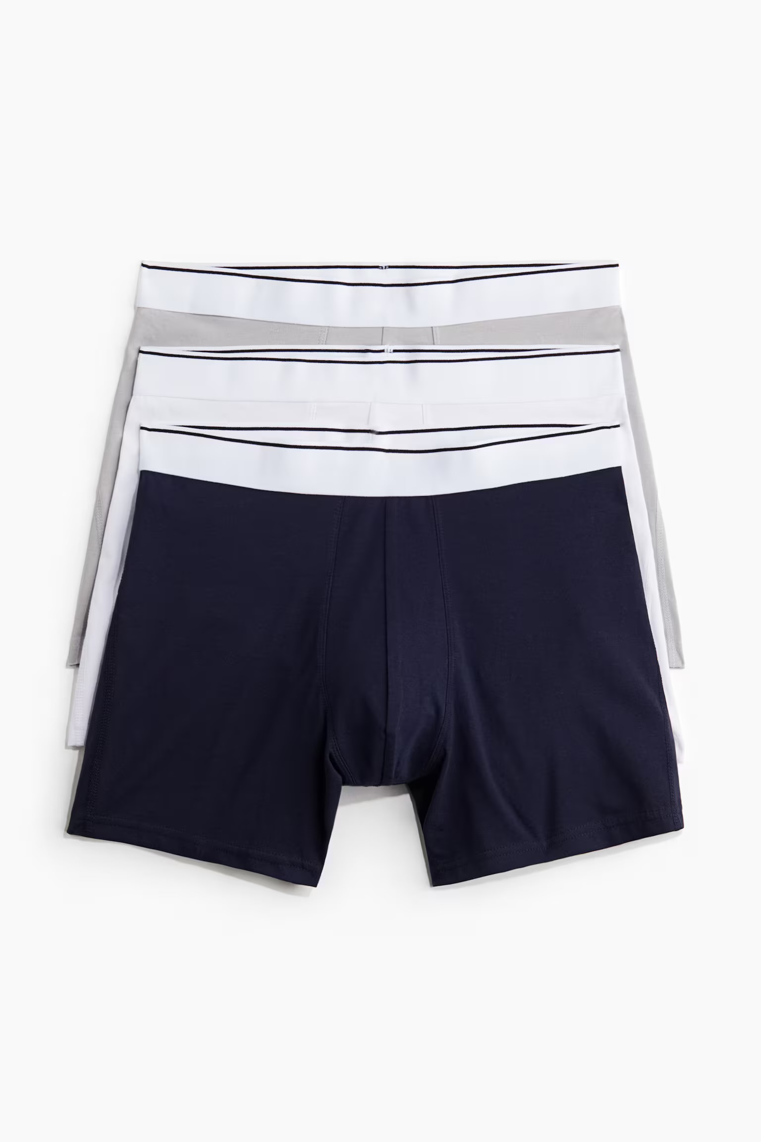 3 Pcs Normal Leg Boxer Shorts Lycra