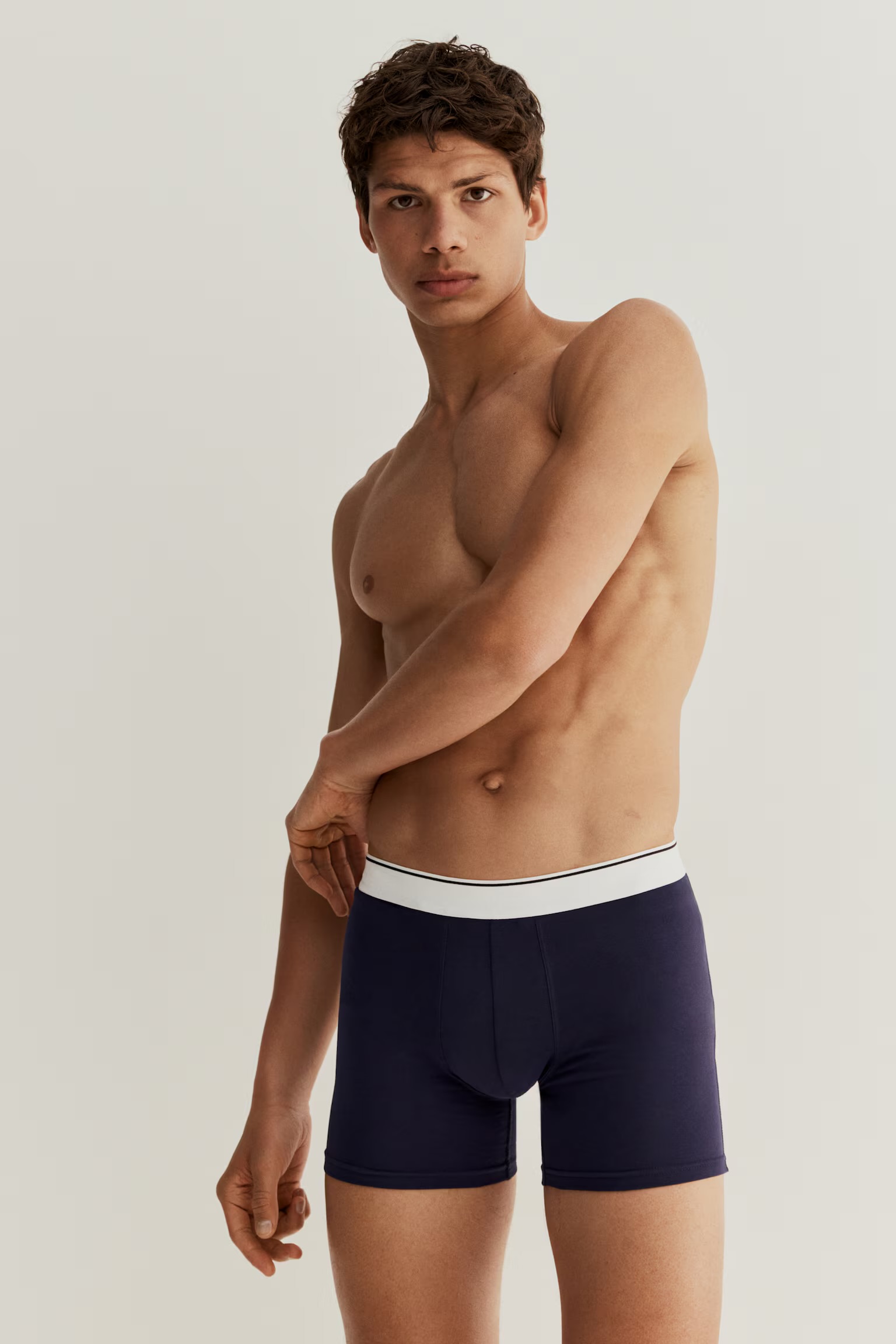 3 Pcs Normal Leg Boxer Shorts Lycra
