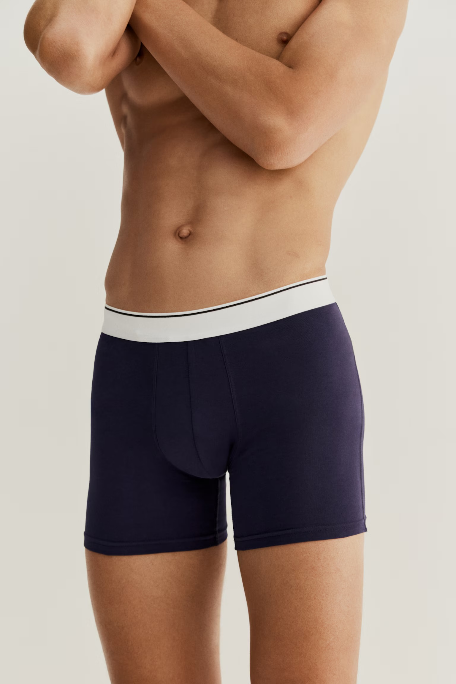 3 Pcs Normal Leg Boxer Shorts Lycra