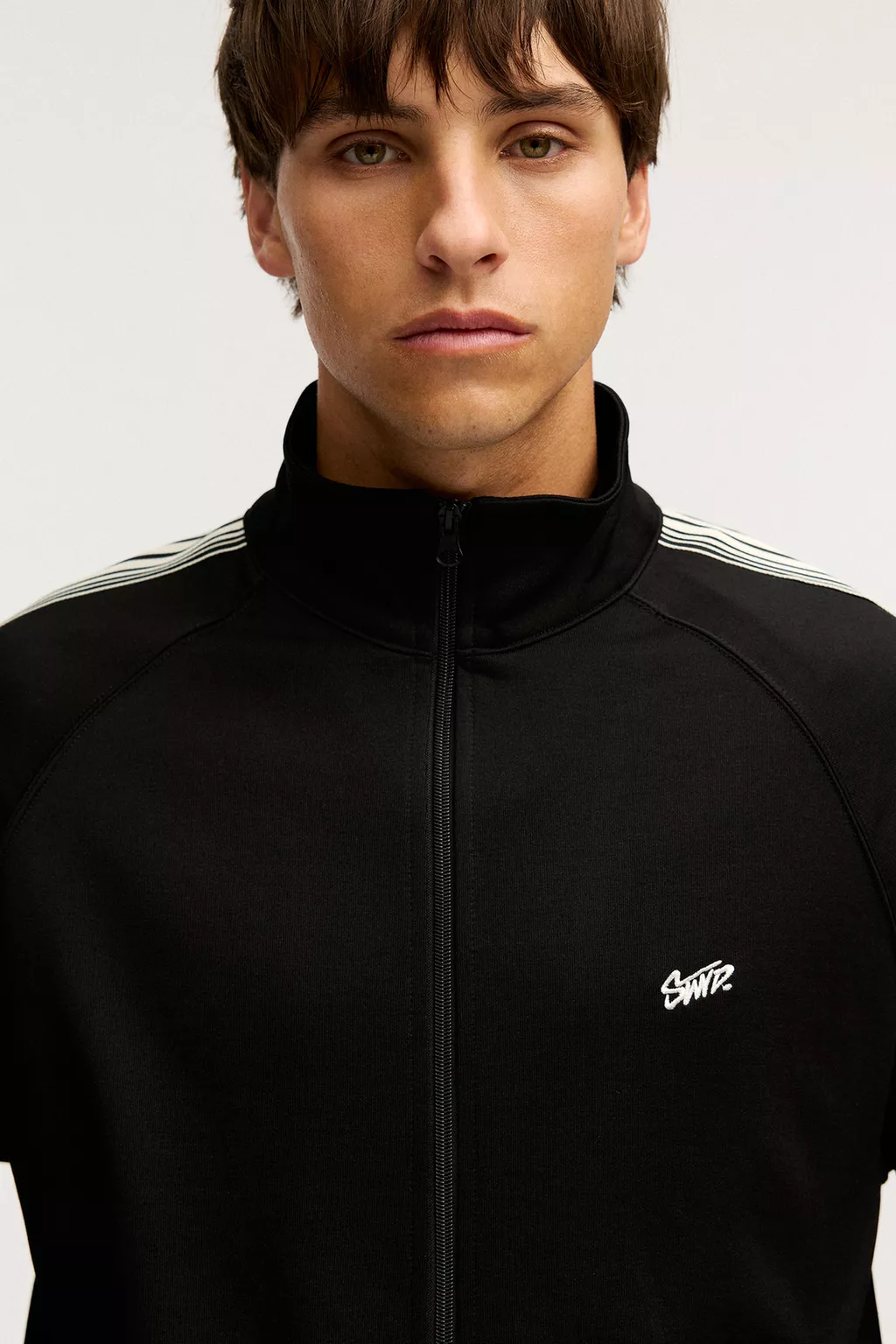 Tracksuit jacket with stripes