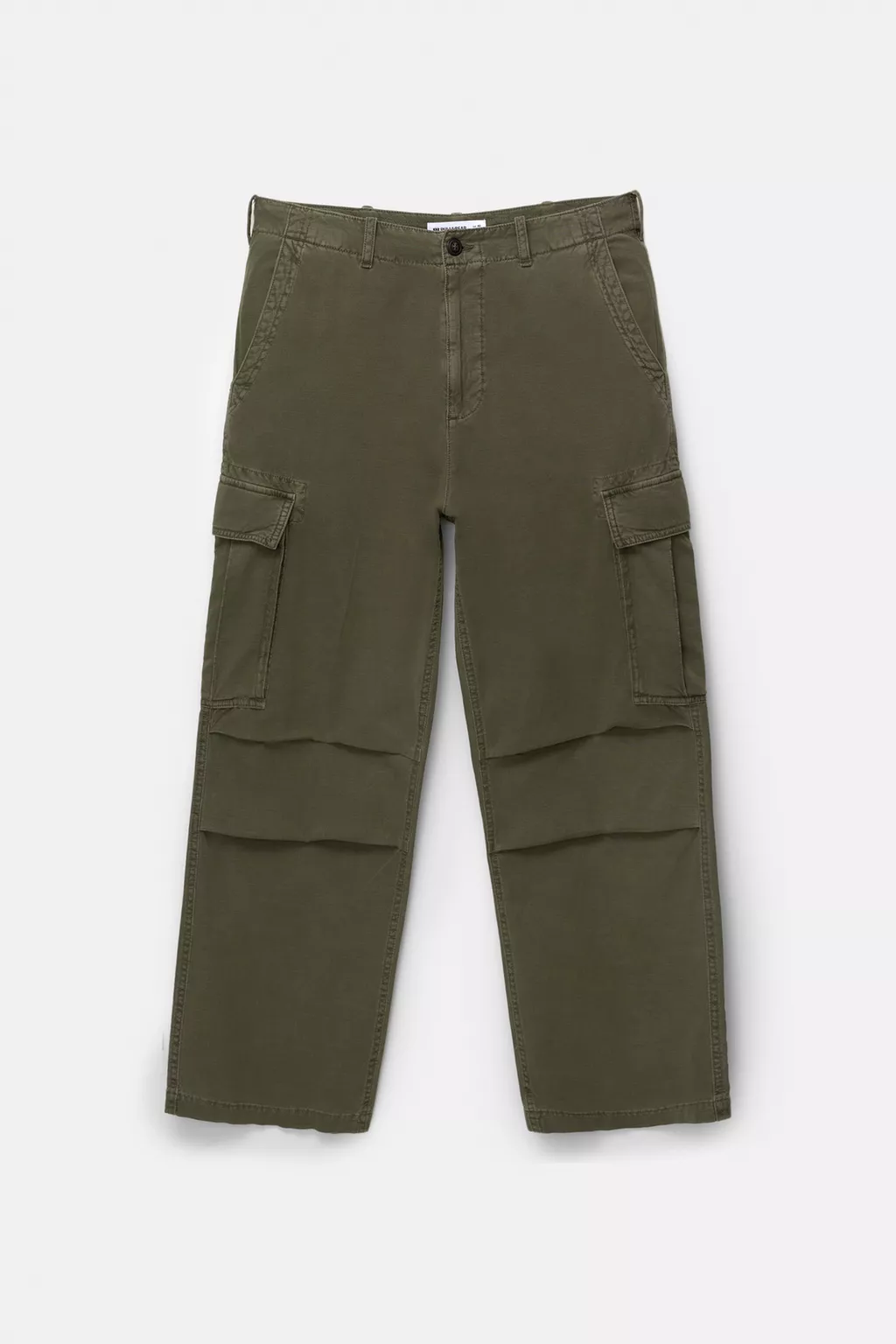 Faded effect baggy cargo pants