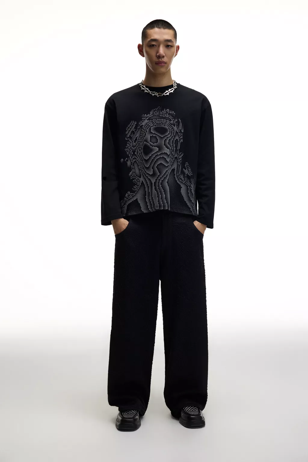  Chet Lo voluminous print T-shirt 