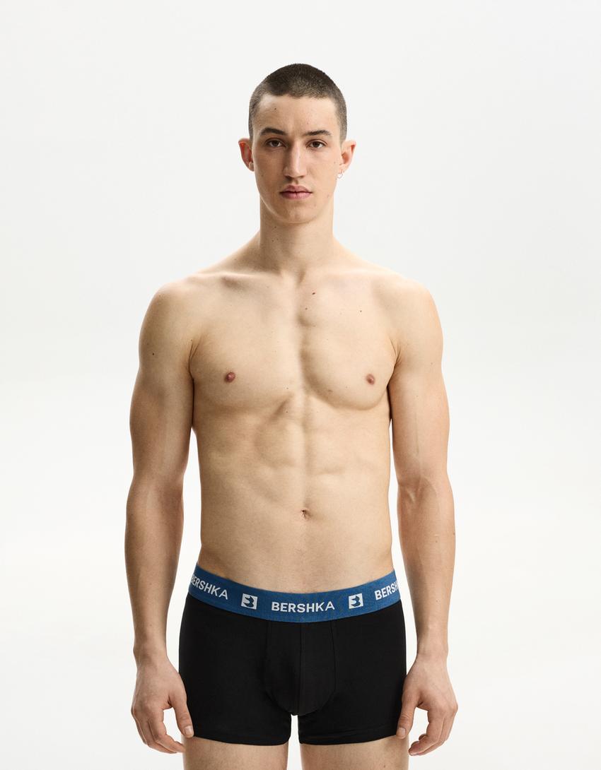  3-pack of boxers with wide printed waistband 