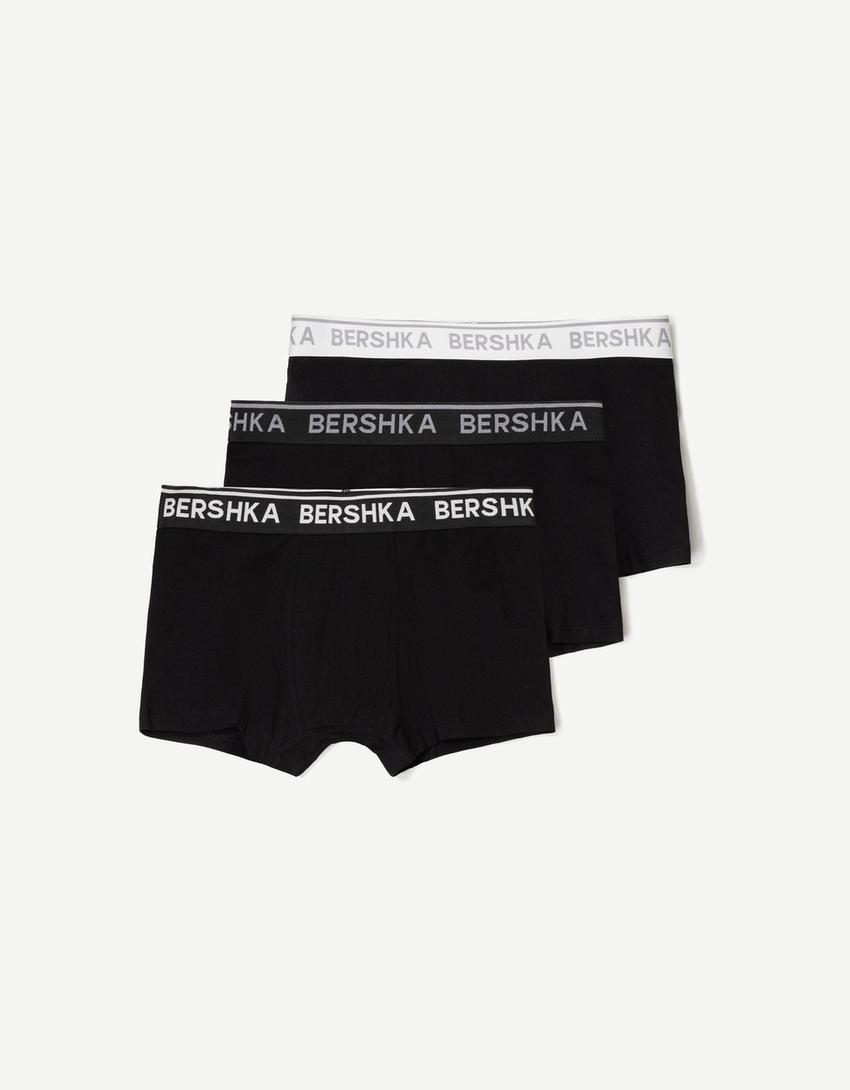 3-pack of boxers with printed waistband 