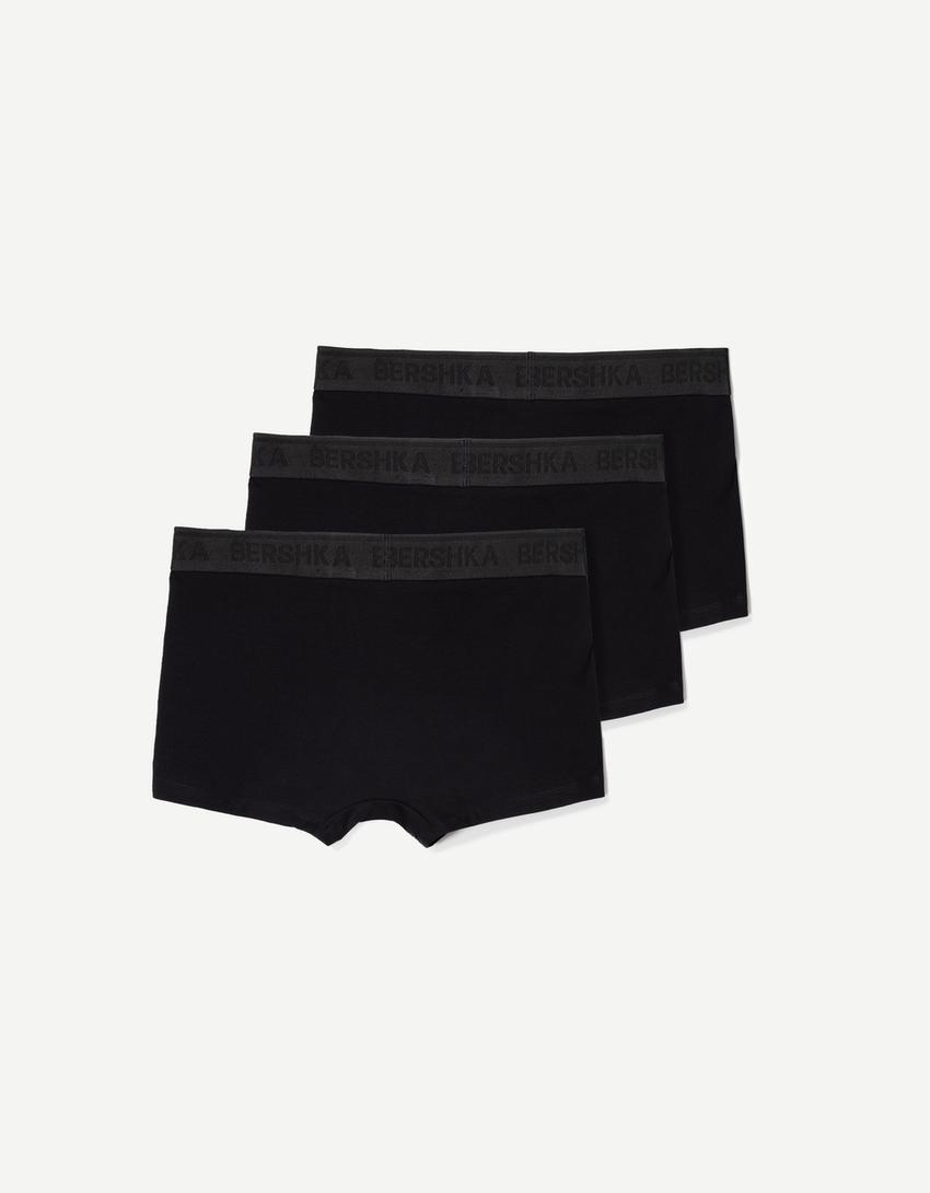 3-pack of boxers with printed waistband 
