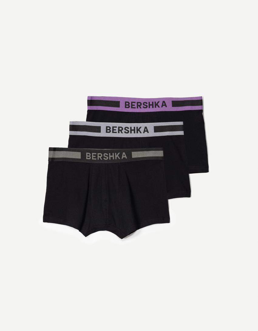 3-pack of boxers with printed waistband 