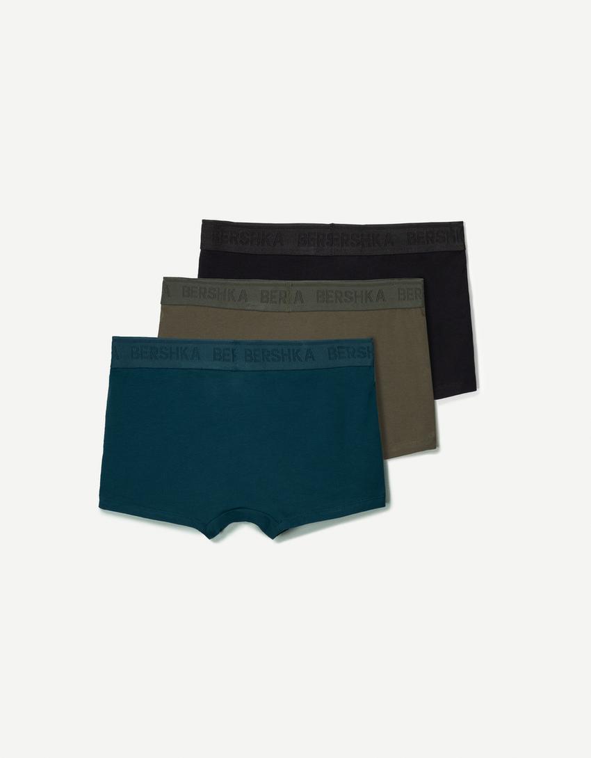 3-pack of boxers with printed waistband 
