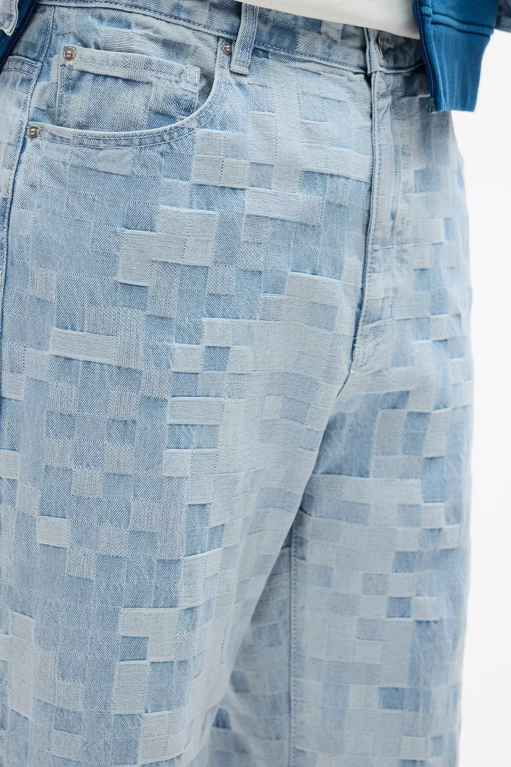  Check baggy jeans 