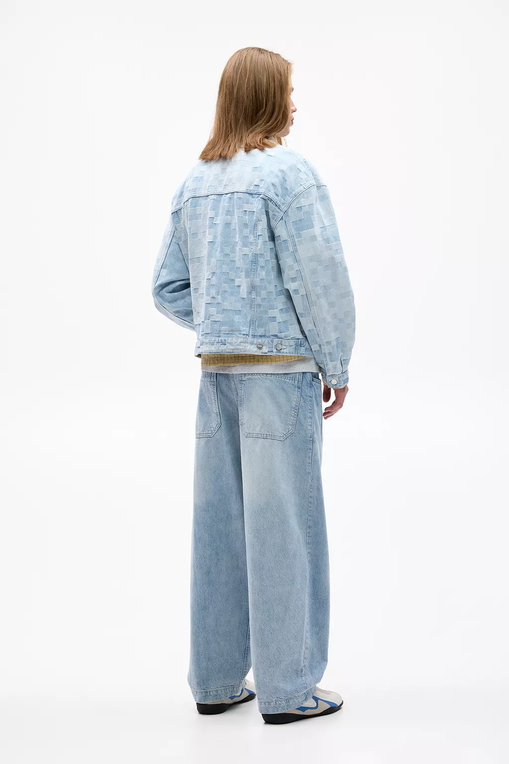  Check denim jacket 