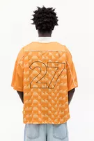  Orange STWD polo collar T-shirt 