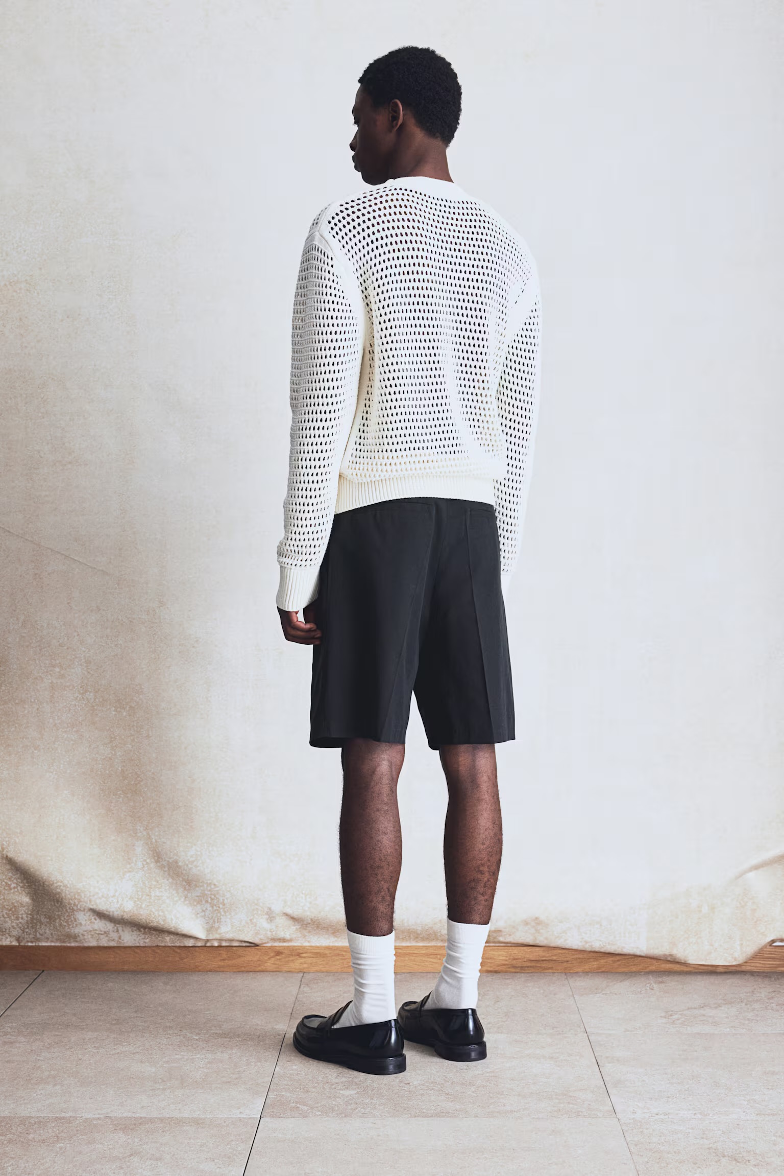 Gabardin Bermuda Shorts Relaxed Fit
