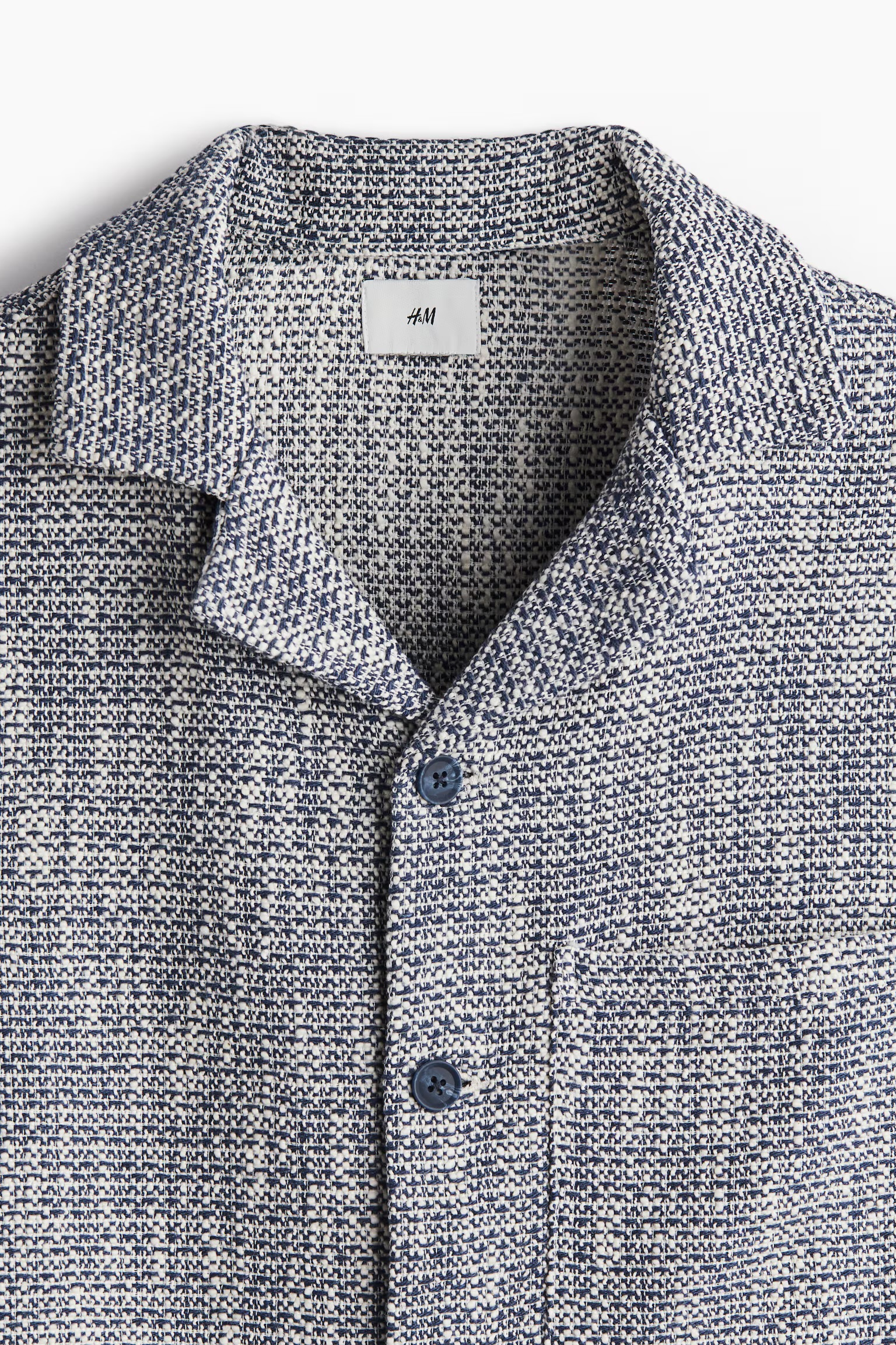 Regular Fit Texturing Woven Men's Collar Shirt