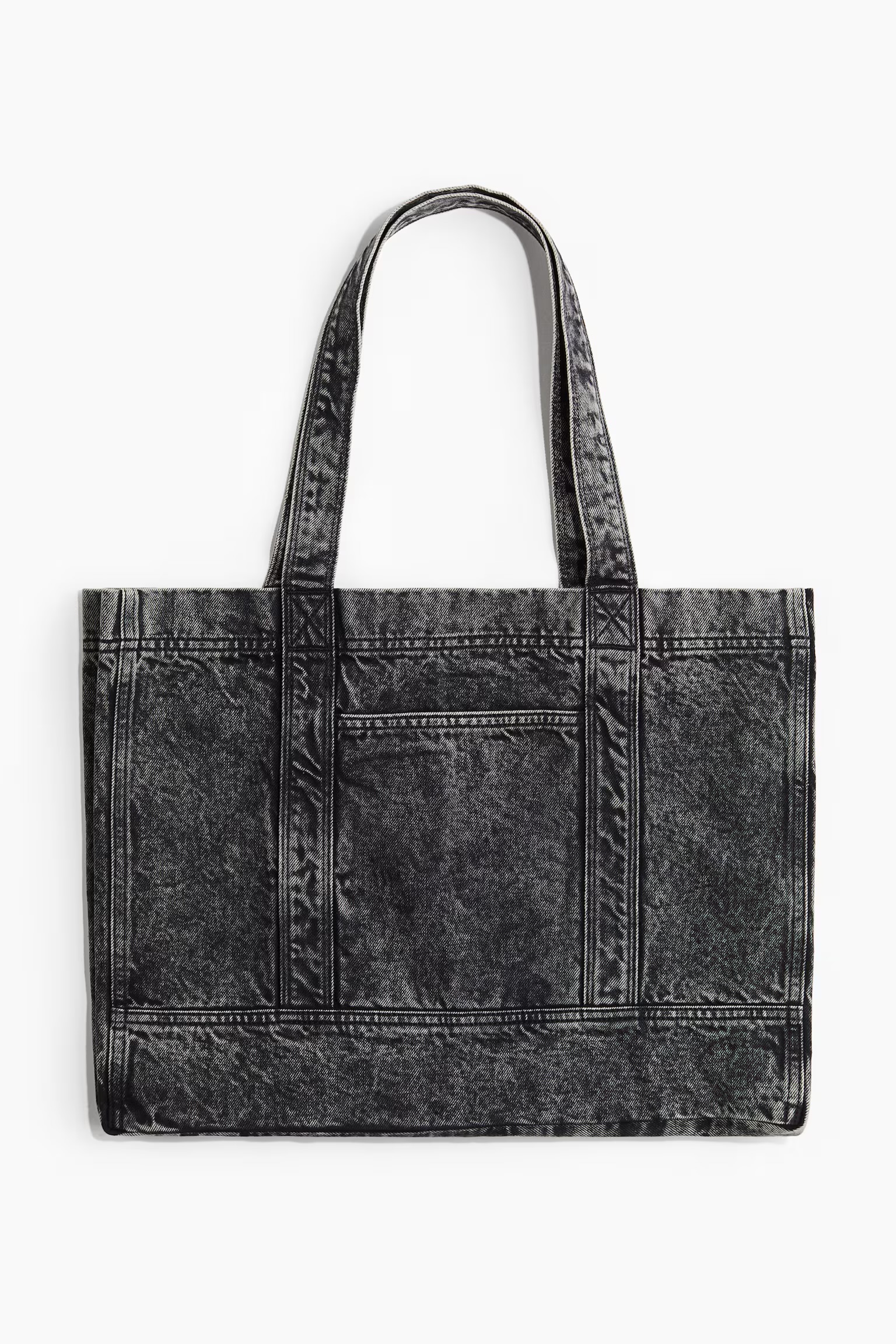 Washed Look Jeans Shopper Bag