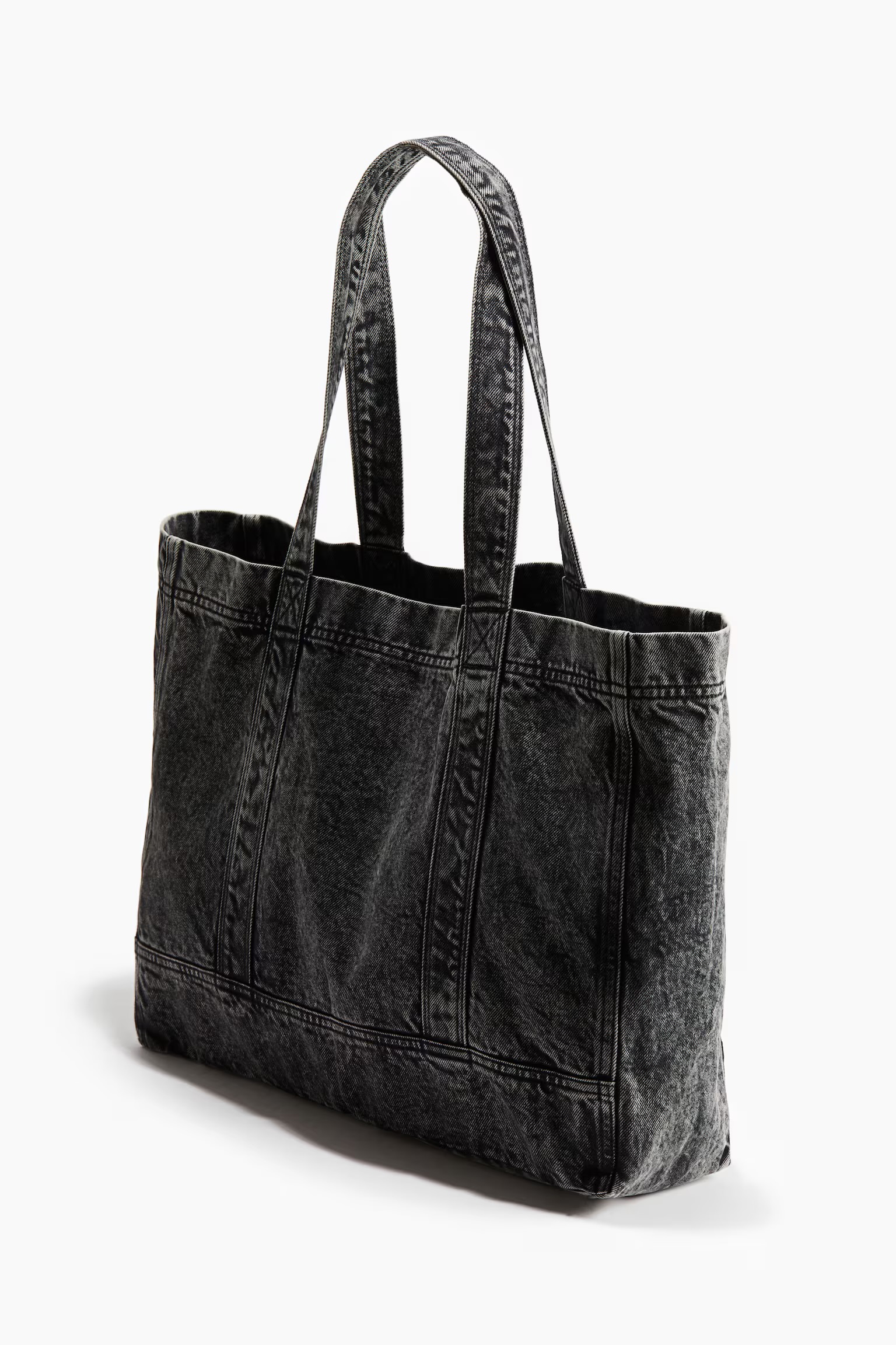 Washed Look Jeans Shopper Bag